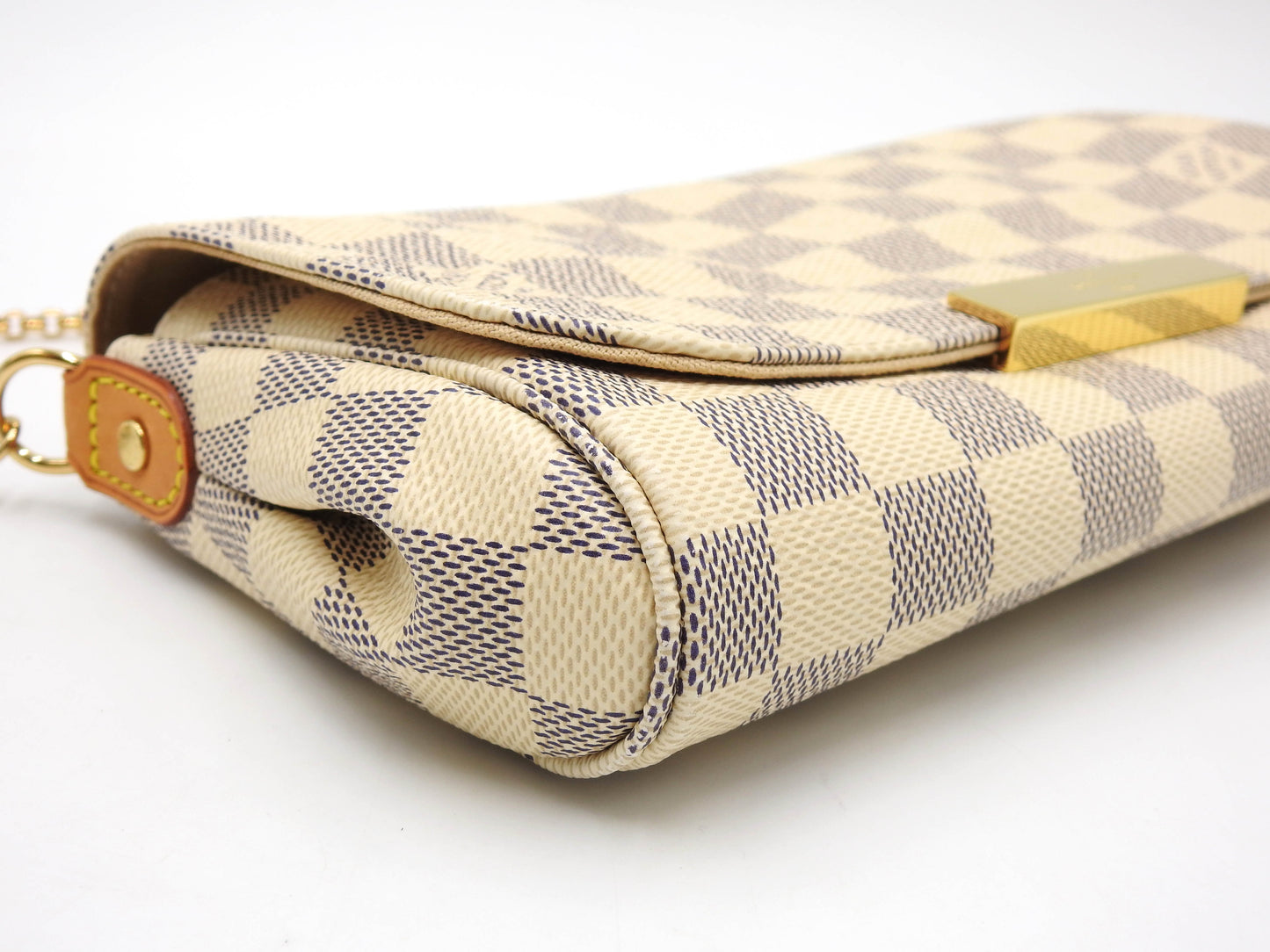 LOUIS VUITTON Damier Azur Favorite PM 2way Shoulder Hand Bag Canvas N41266