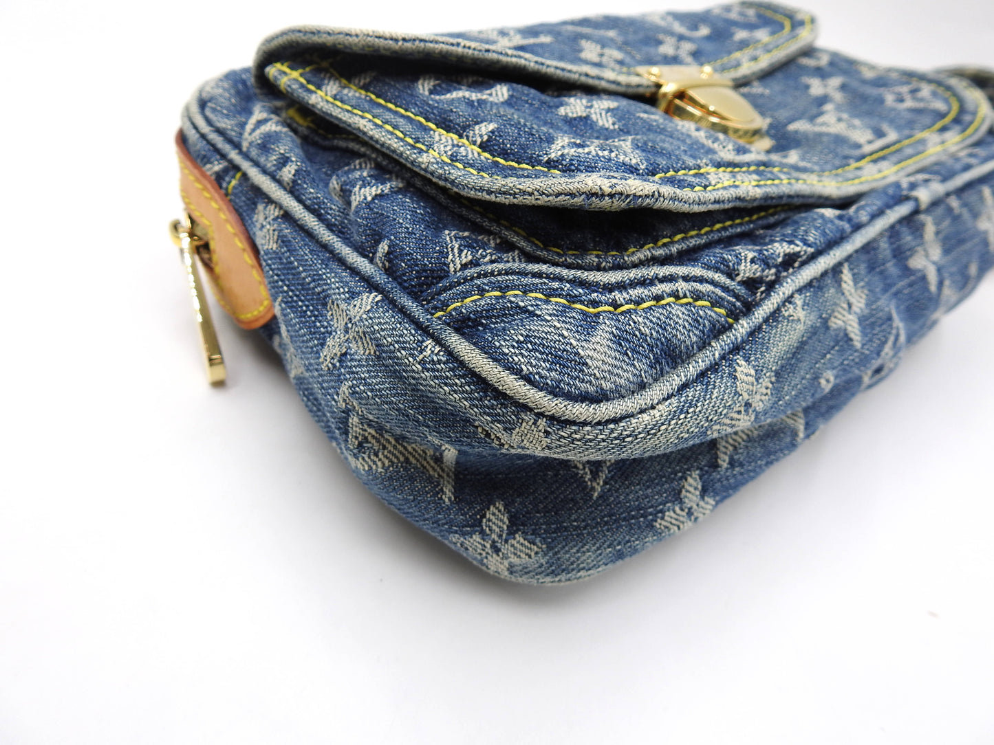 LOUIS VUITTON Monogram Denim Bum Bag Waist Shoulder Bag M95347