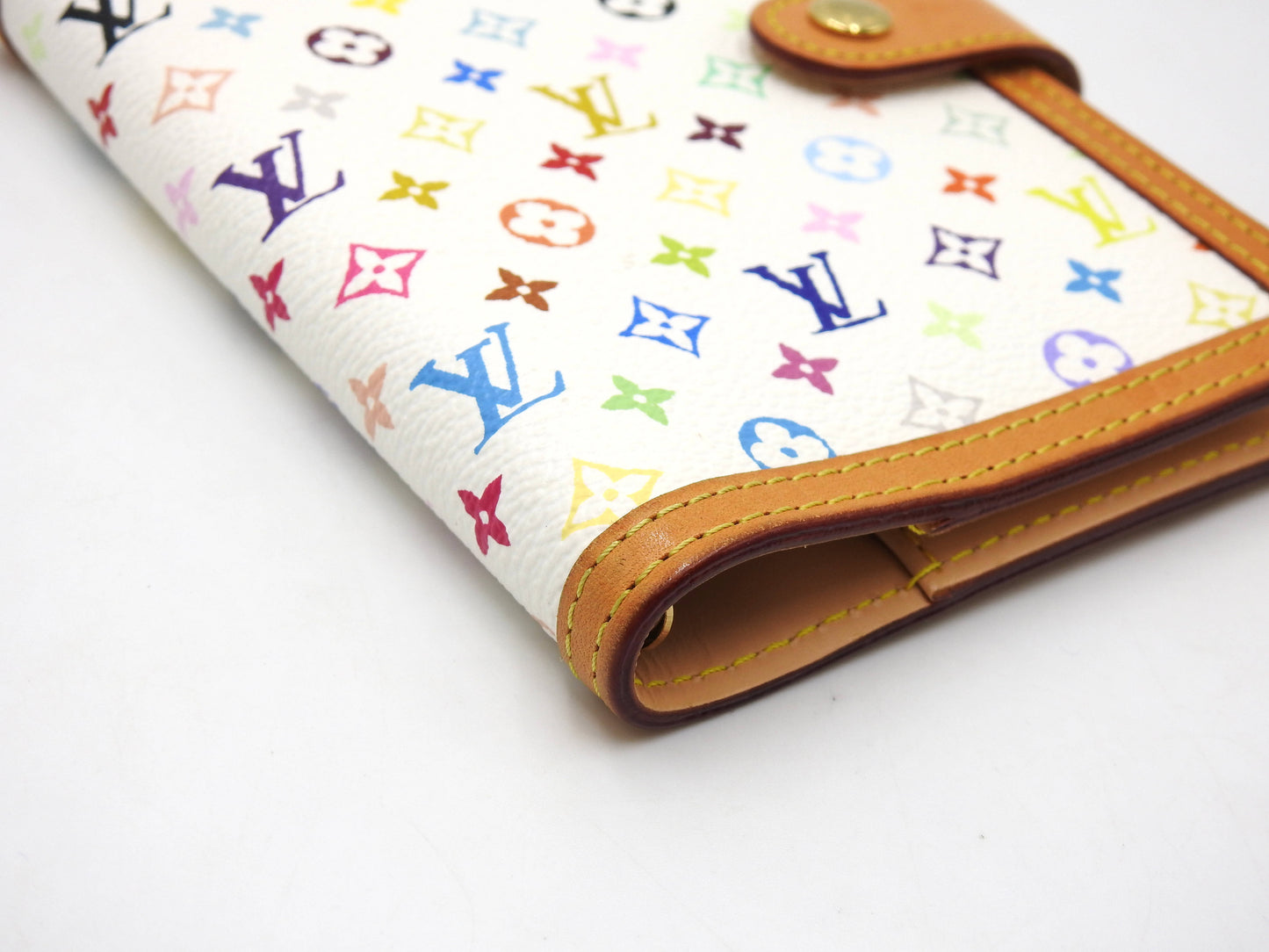 LOUIS VUITTON Monogram Multicolor Agenda PM Day Planner White R20896