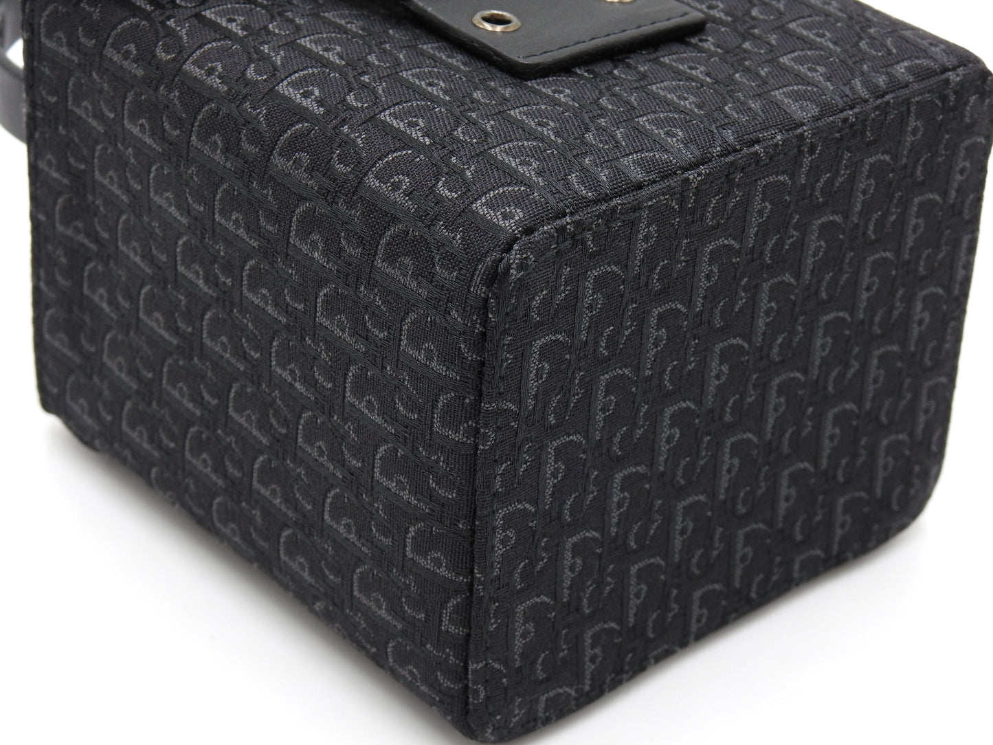 Christian Dior Trotter Street Chic Top Handle Small Vanity Bag Black