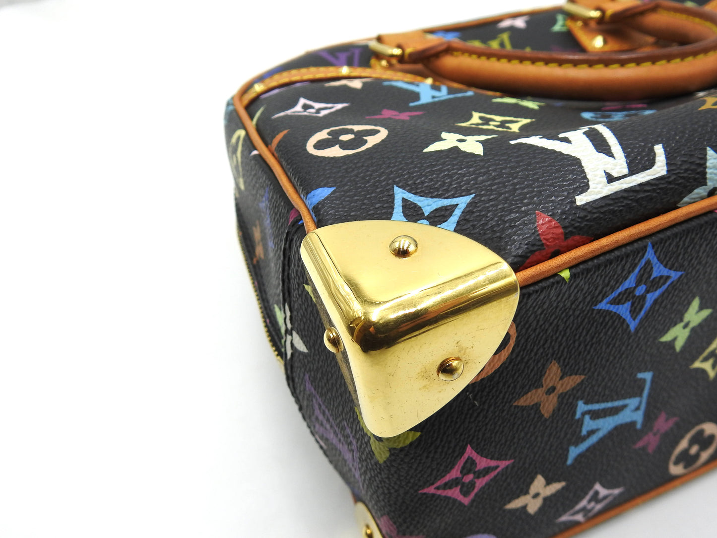 LOUIS VUITTON Trouville Hand Bag Multicolor Noir Black M92662