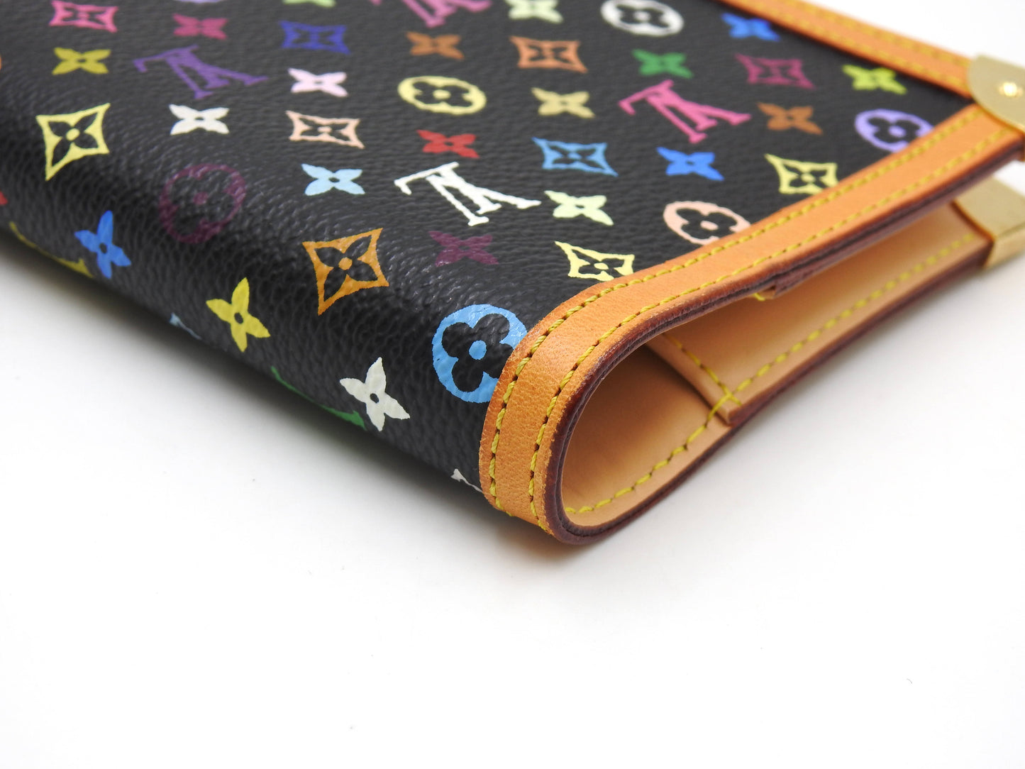 LOUIS VUITTON Monogram Multicolor Agenda PM Day Planner Black R20895