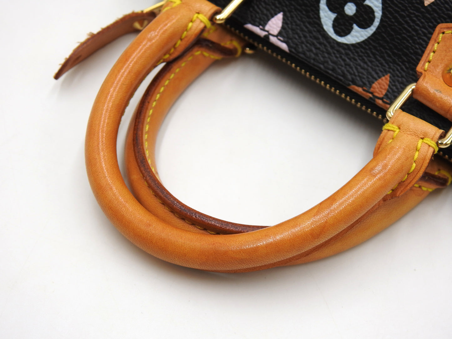LOUIS VUITTON Monogram Mini Speedy Hand Bag Multicolor Noir Black M92644