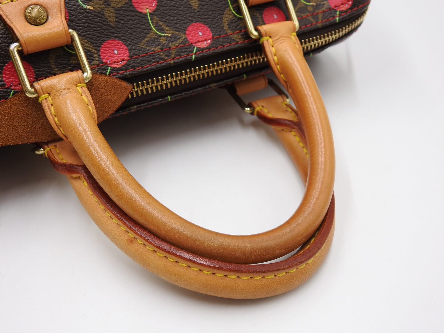 LOUIS VUITTON Monogram Cherry Speedy 25 Hand Bag Boston Bag Canvas M95009