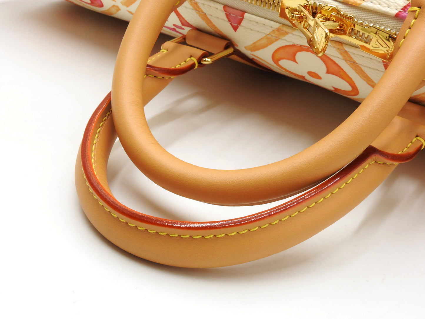 LOUIS VUITTON Monogram Tile Keepall Bandouliere 45 Travel Bag Coral M11251