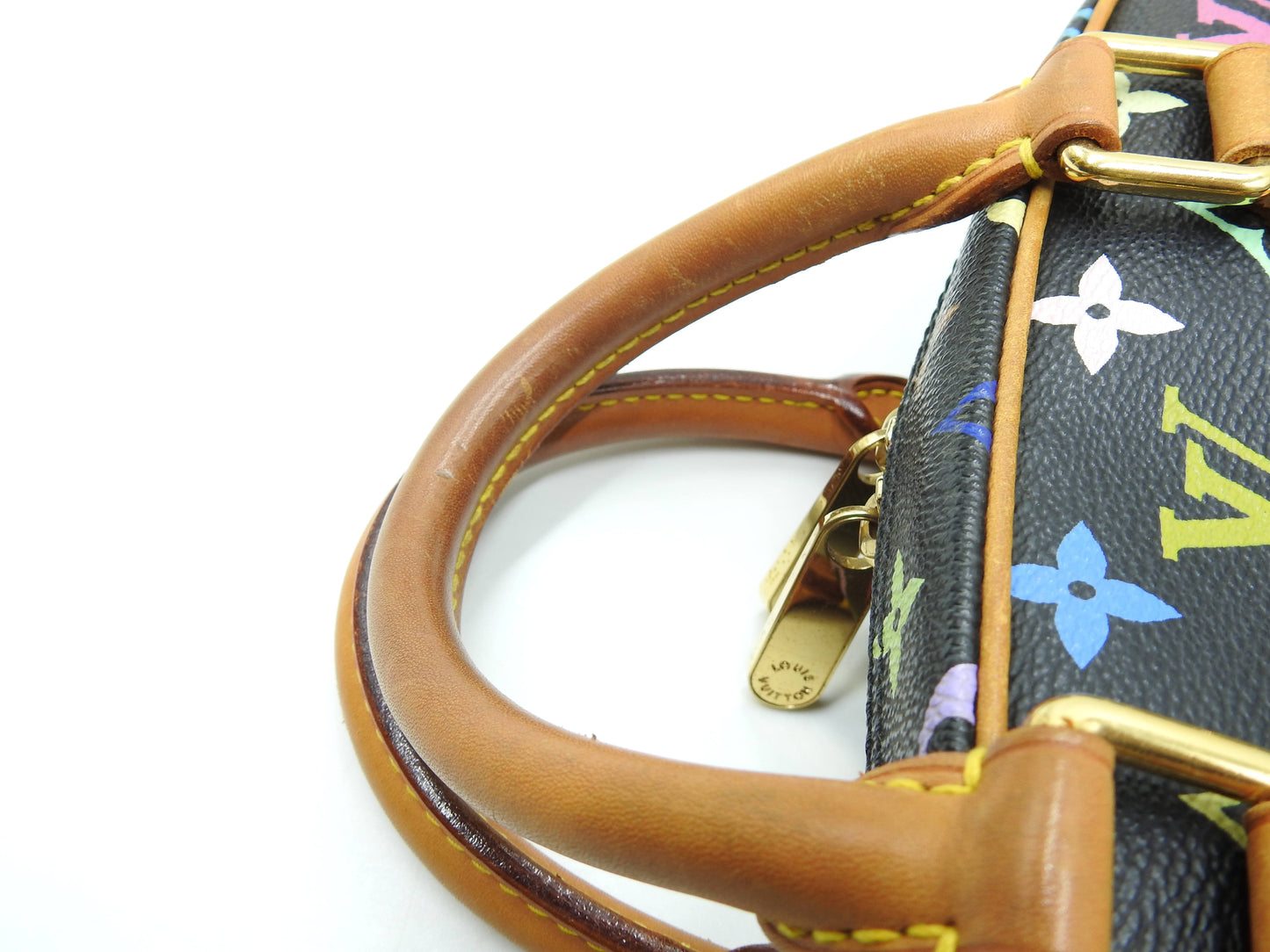 LOUIS VUITTON Trouville Hand Bag Multicolor Noir Black M92662