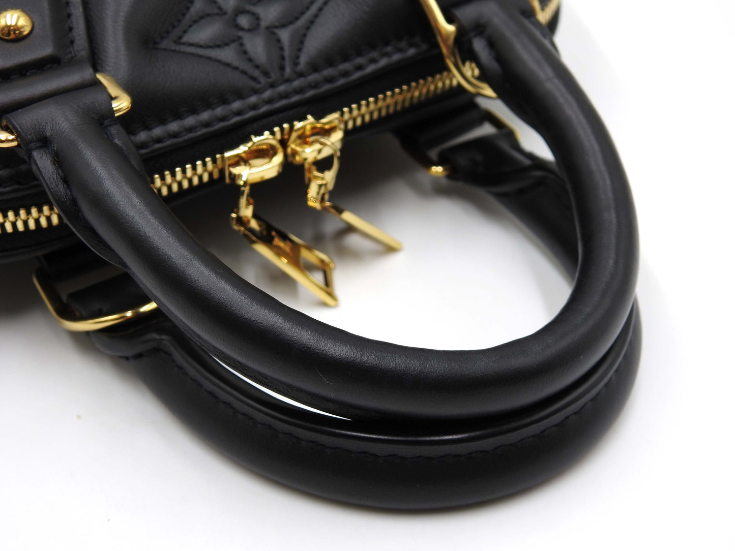 LOUIS VUITTON Alma BB 2way Shoulder Hand Bag Bubblegram Black M59793