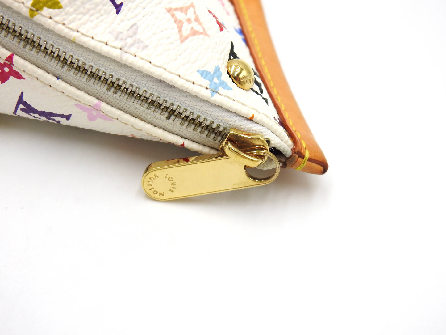 LOUIS VUITTON Monogram Multicolor Berlingo Coin Purse Case White M58029