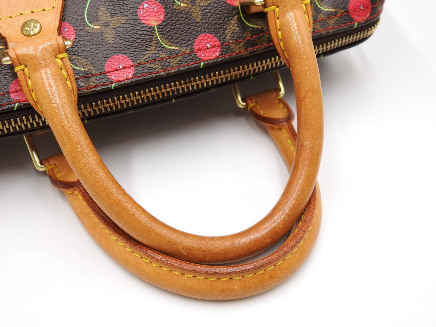 LOUIS VUITTON Monogram Cherry Speedy 25 Hand Bag Boston Bag Canvas M95009