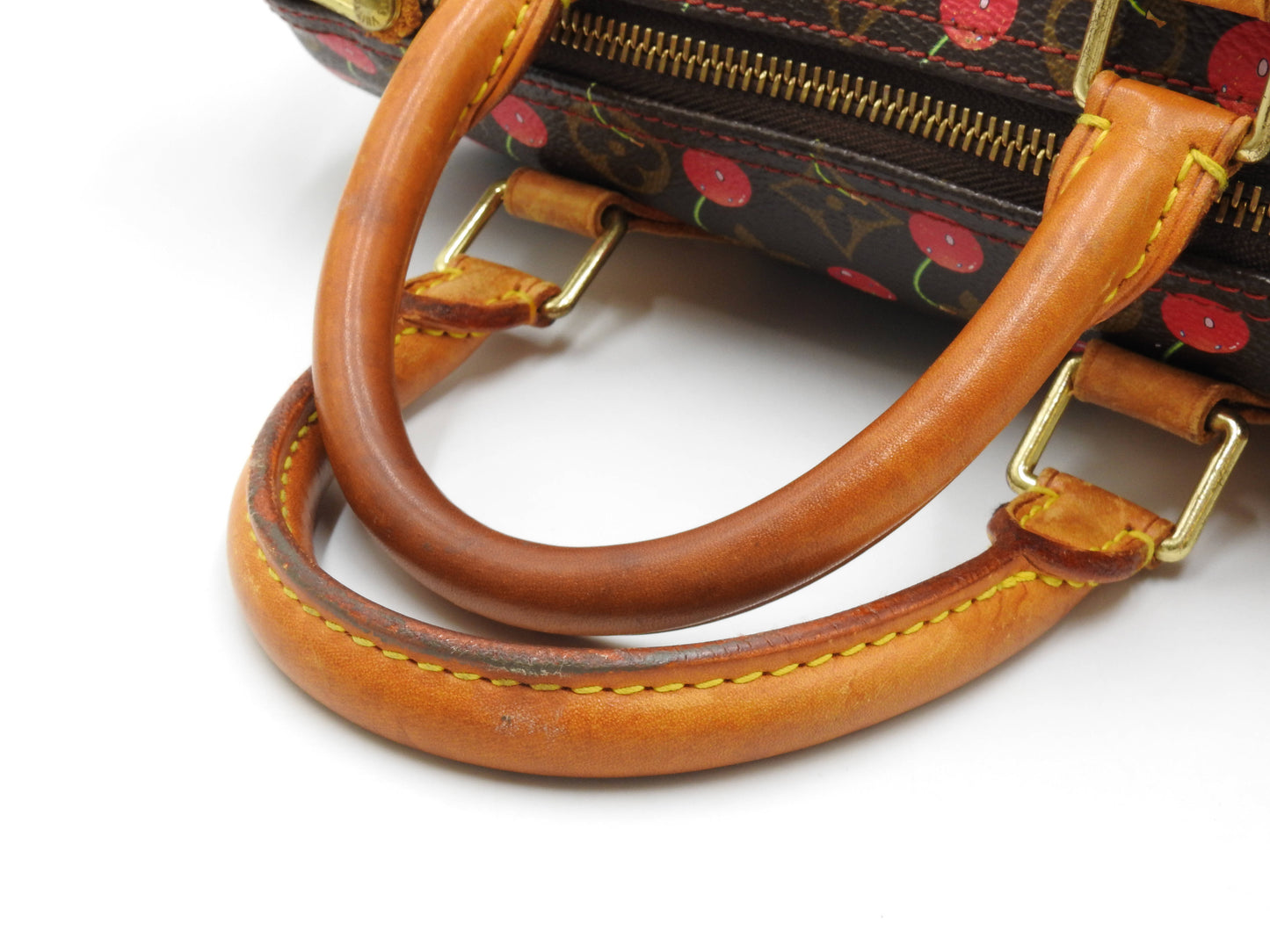 LOUIS VUITTON Monogram Cherry Speedy 25 Hand Bag Boston Bag Canvas M95009