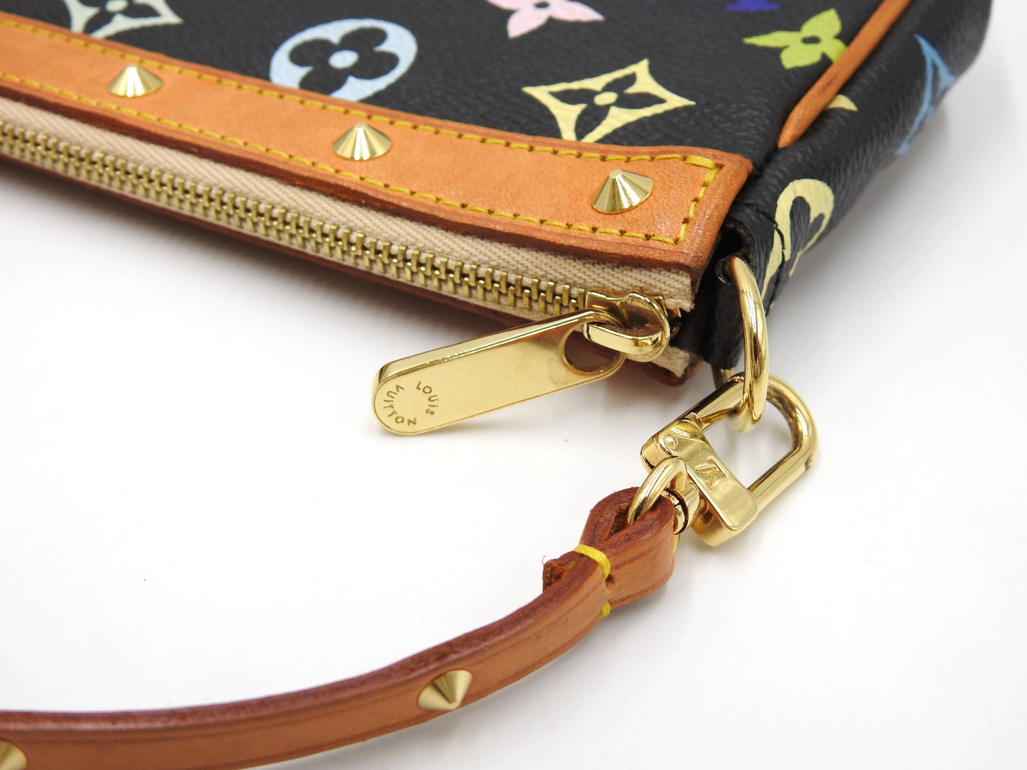 LOUIS VUITTON Pochette Accessories Pouch Monogram Multicolor Noir M92648