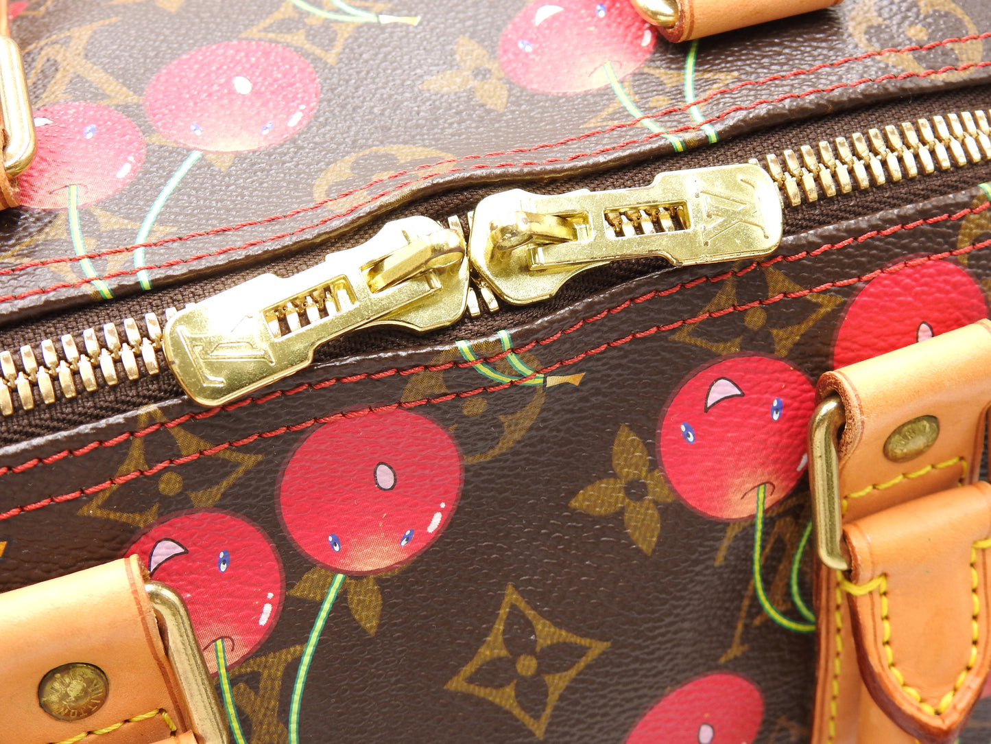 LOUIS VUITTON Monogram Cherry Keepall 45 Hand Bag Boston Bag Canvas M95011