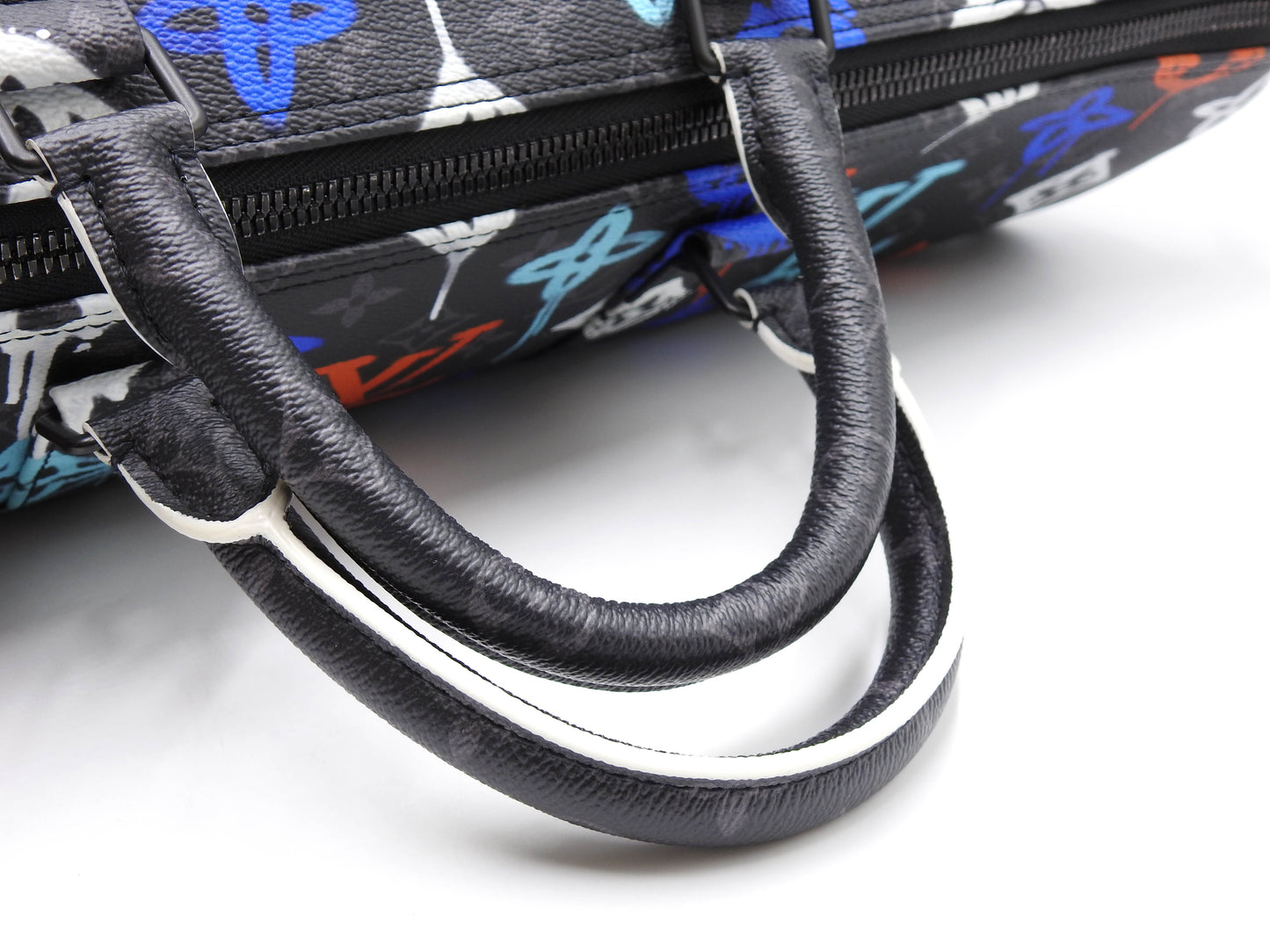 LOUIS VUITTON Monogram Graffiti Keepall Bandouliere 50 Boston Bag M21384