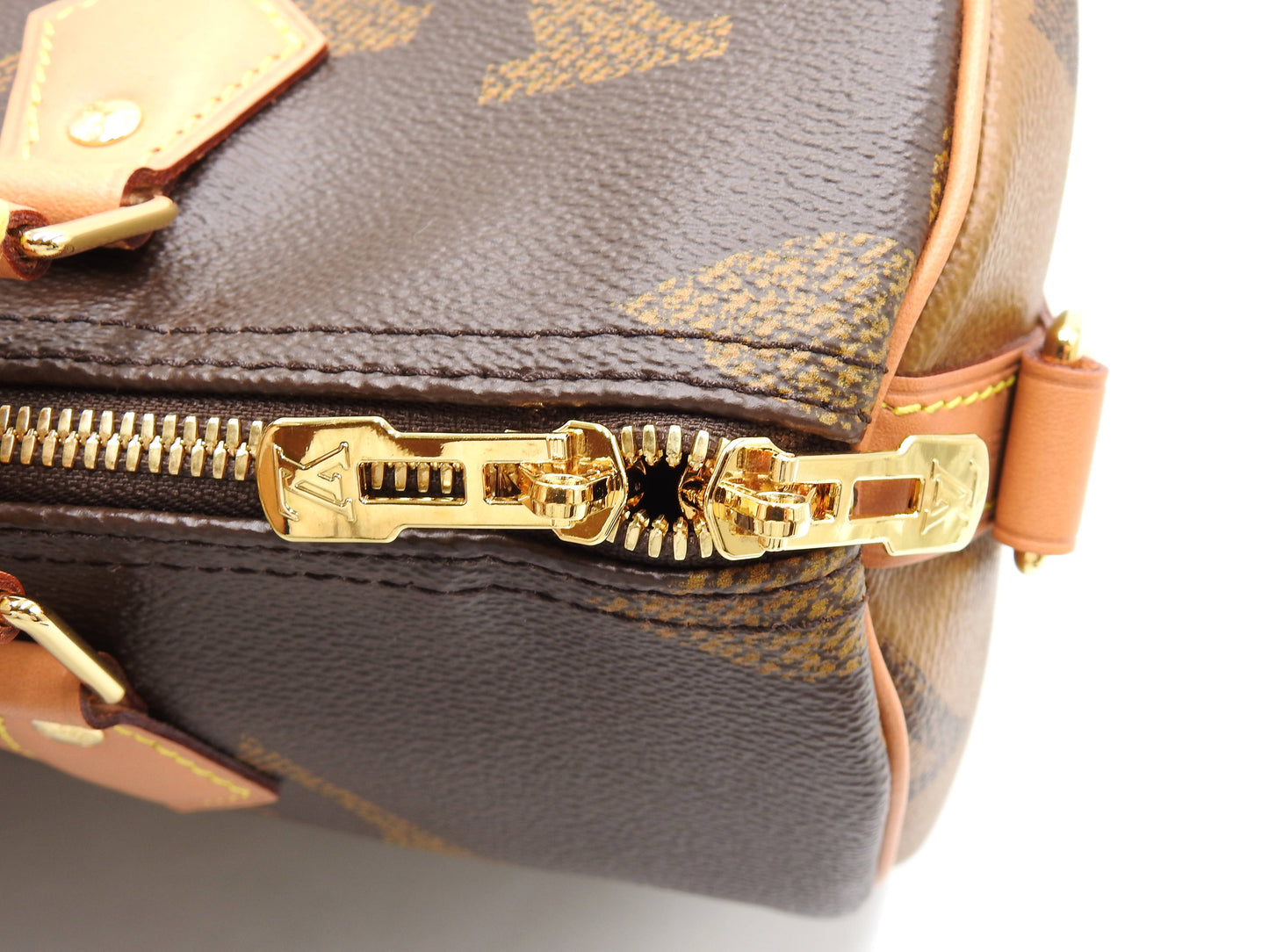 LOUIS VUITTON Monogram Giant Reverse Speedy 30 Boston Hand Bag N44602