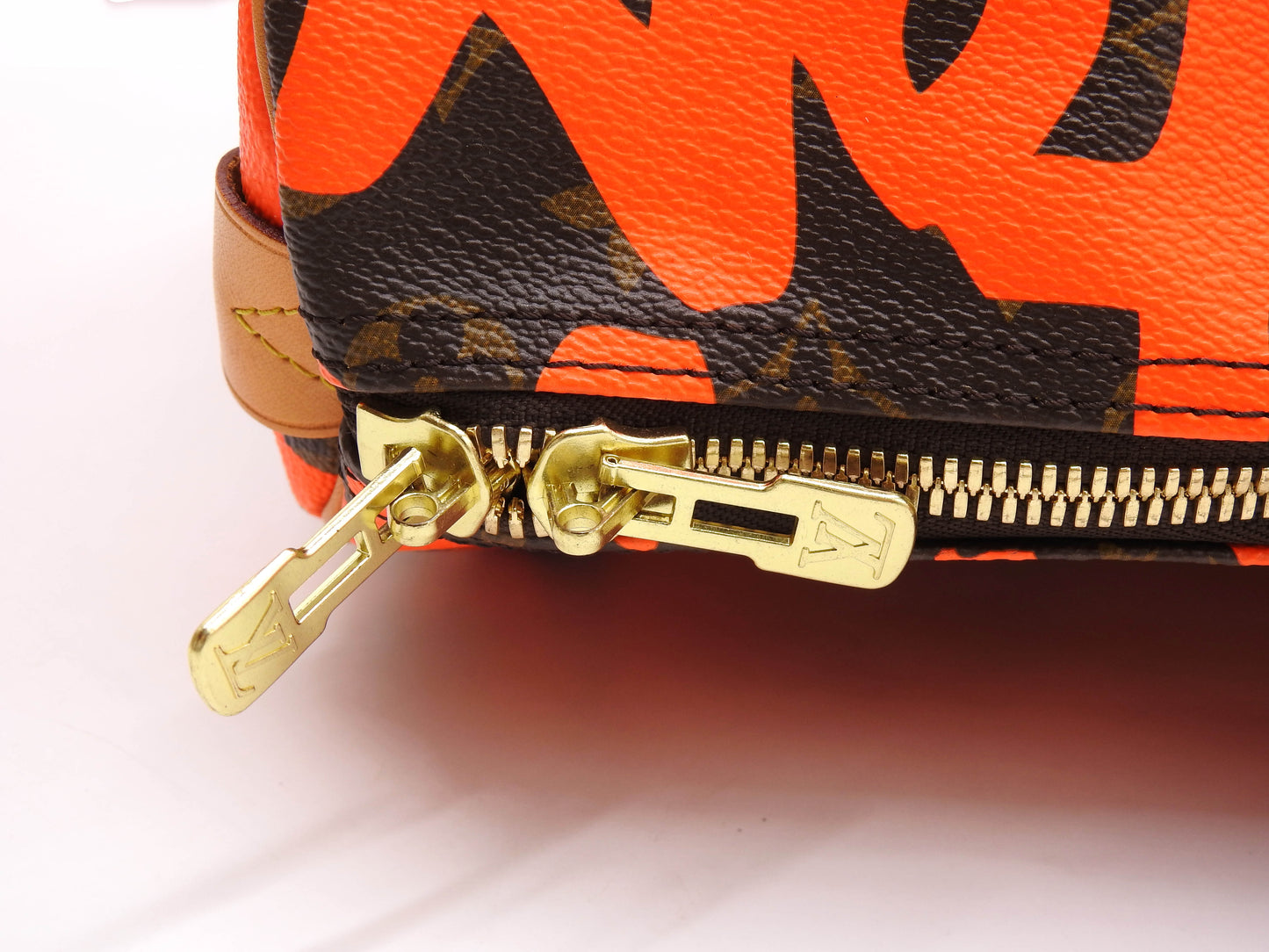 LOUIS VUITTON Monogram Graffiti Keepall 50 Boston Travel Bag Orange M93699