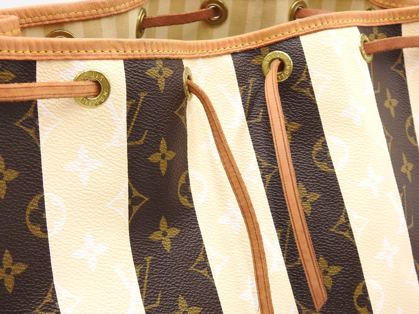 LOUIS VUITTON Petit Noe Monogram Rayure Shoulder Bag Hand Bag M40564