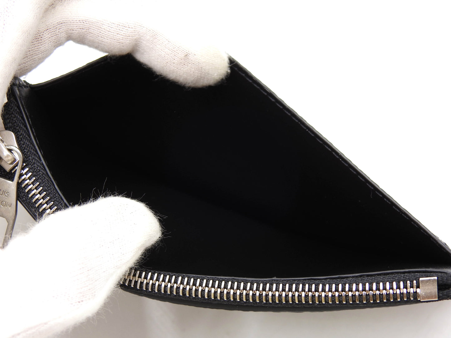 LOUIS VUITTON Monogram Gradient Zip Coin Purse Card Holder Black M14261