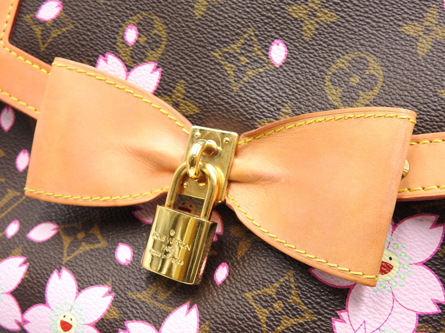 LOUIS VUITTON Sac Retro PM Hand Bag Monogram Cherry Blossom M92012