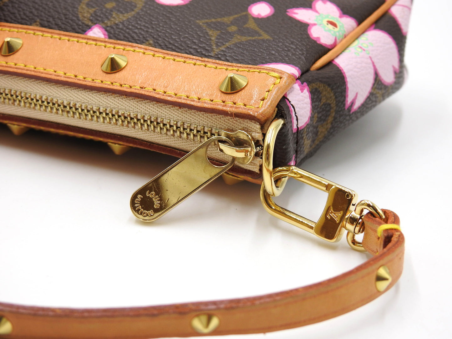 LOUIS VUITTON Monogram Cherry Blossom Pochette Accessories M92006