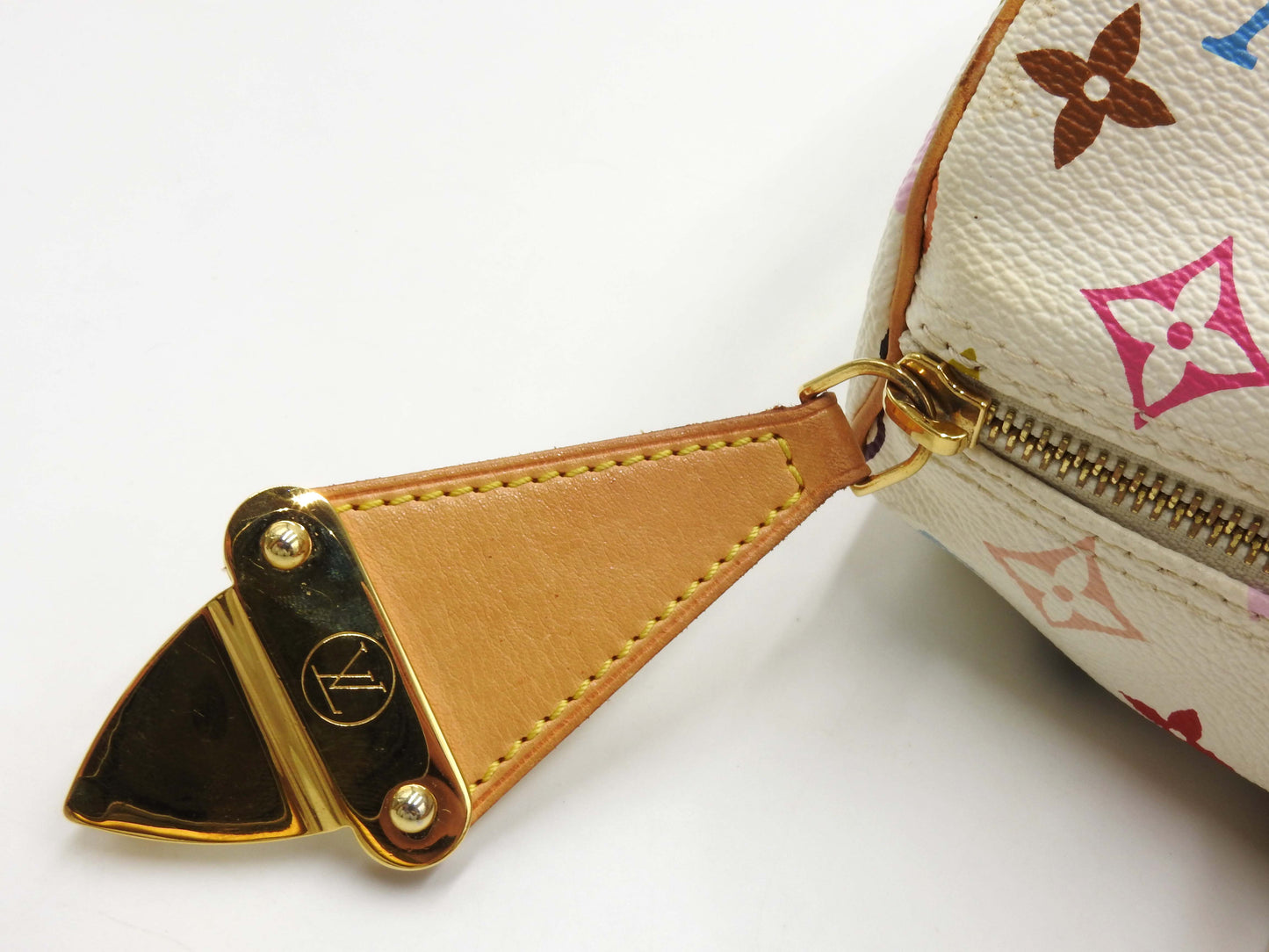 LOUIS VUITTON Speedy 30 Boston Hand Bag Multicolor Bron White M92643