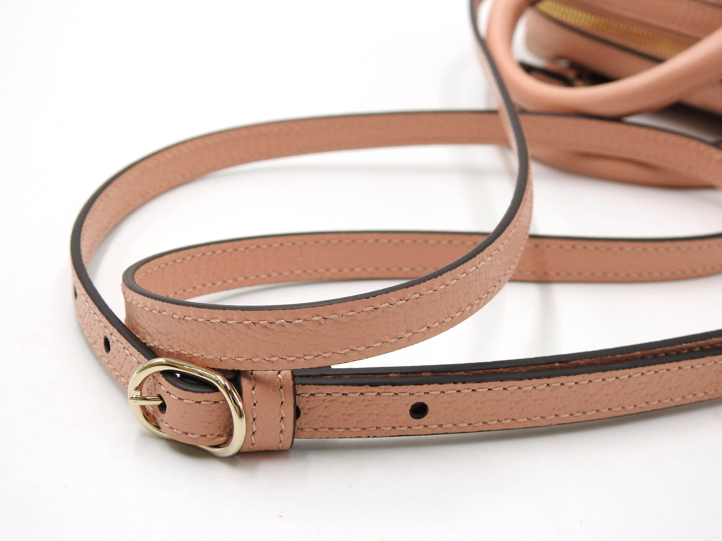 GUCCI GG Ophidia Supreme 2way Shoulder Boston Hand Bag Leather Pink 781490