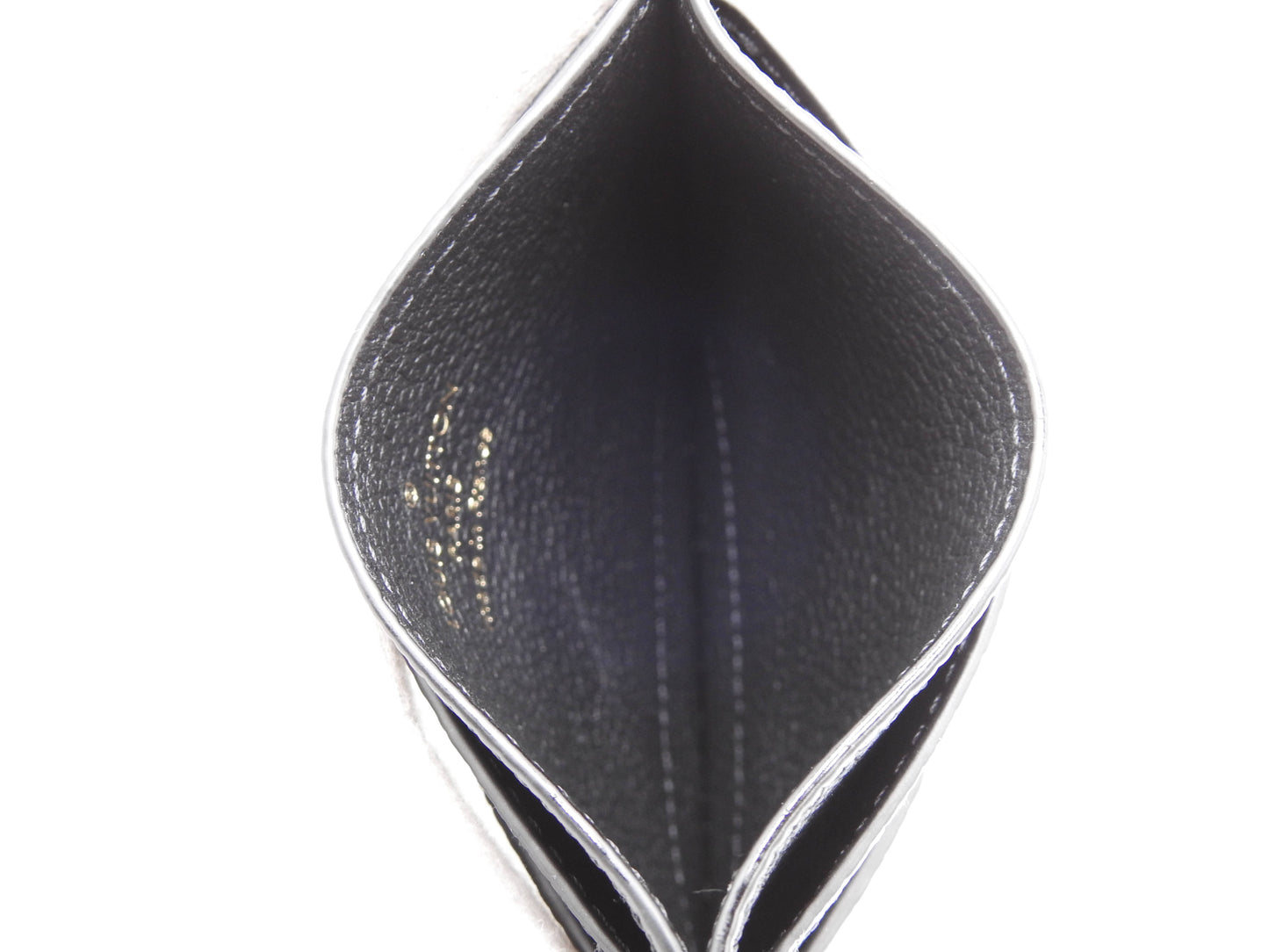 LOUIS VUITTON Monogram Empreinte LV Charm Card Holder Case Black M82132
