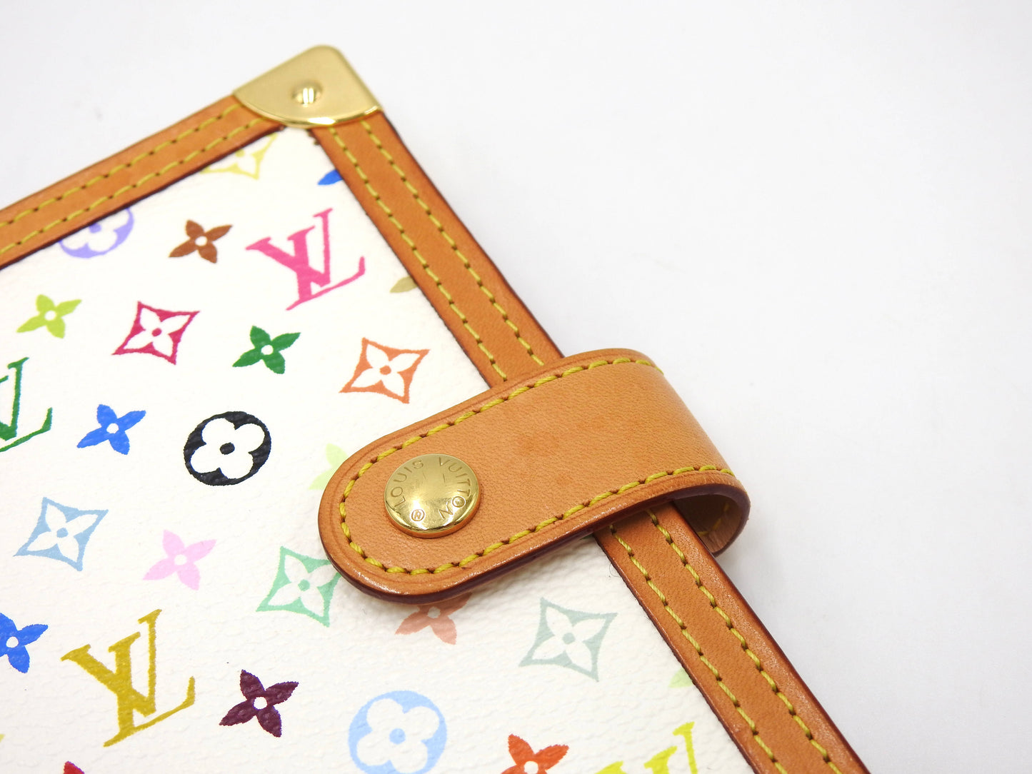 LOUIS VUITTON Monogram Multicolor Agenda PM Day Planner White R20896
