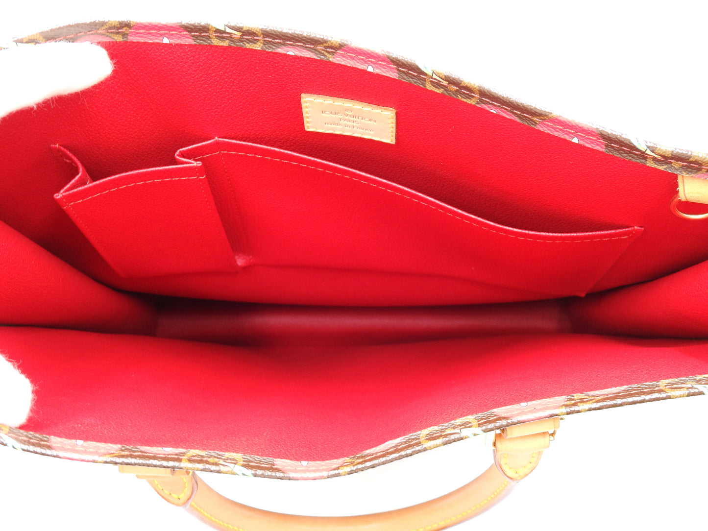 LOUIS VUITTON Monogram Cherry Sac Plat Tote Hand Bag Canvas M95010