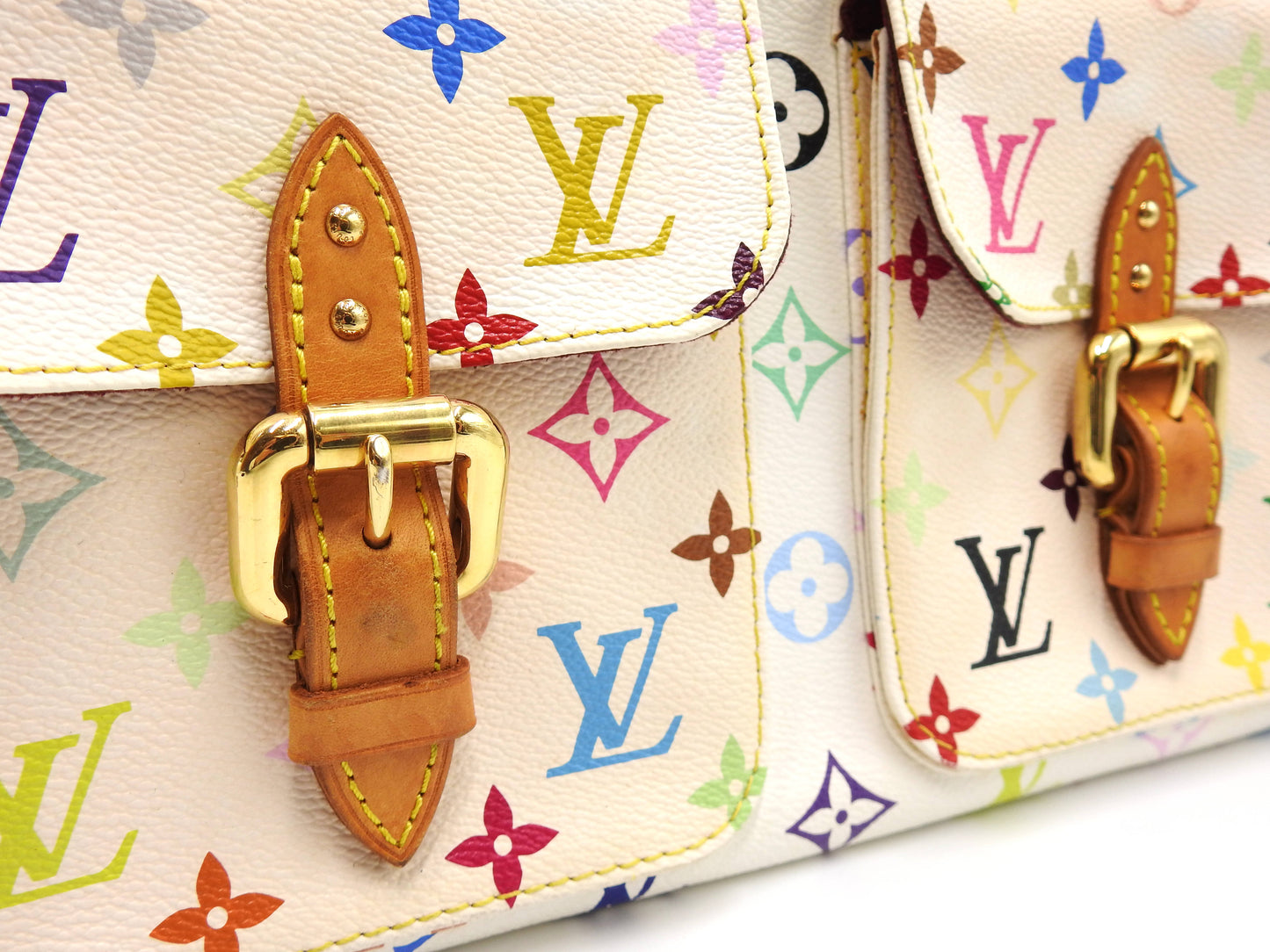 LOUIS VUITTON Lodge GM Shoulder Bag Monogram Multicolor Bron M40051