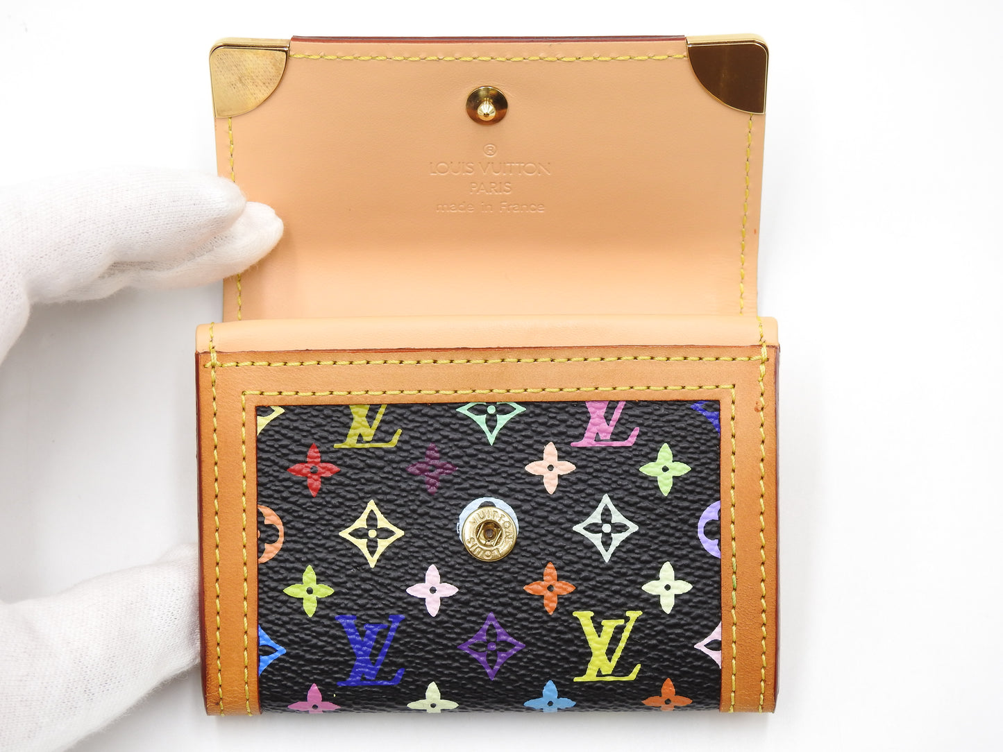 LOUIS VUITTON Monogram Multicolor Porte Monnaie Plat Coin Purse M92656