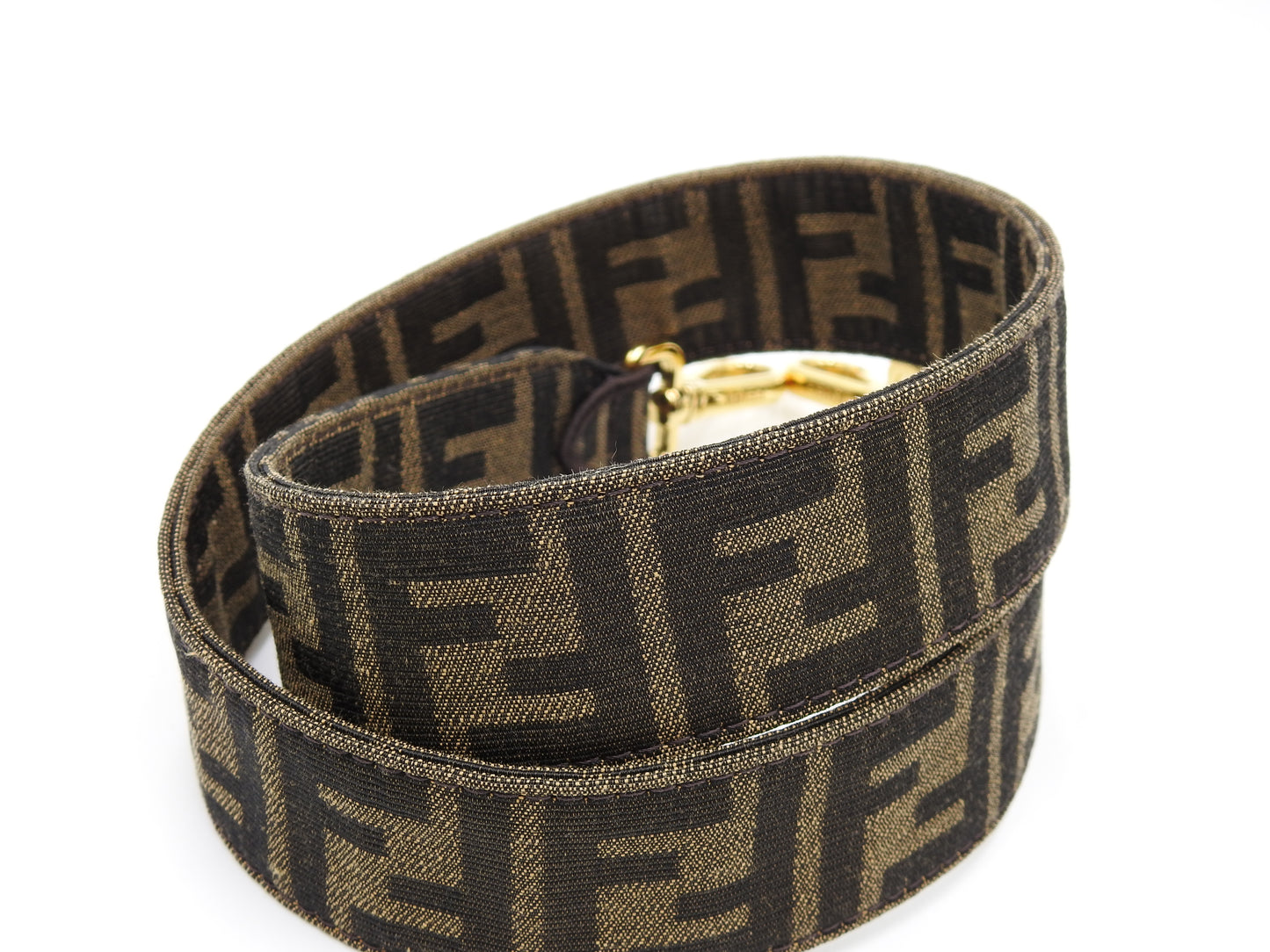 FENDI Multipocket Mamma Baguette Shoulder Hand Bag Zucca Khaki 8BR808