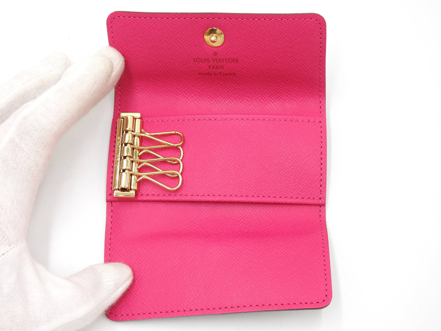 LOUIS VUITTON Multicles 4 Ring Key Holder Monogram Multicolor Black M93732