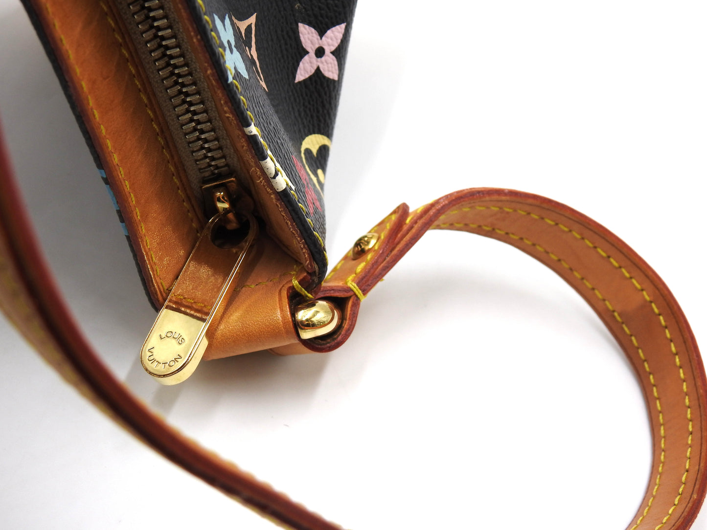 LOUIS VUITTON Eliza Hand Shoulder Bag Monogram Multicolor Black M40099