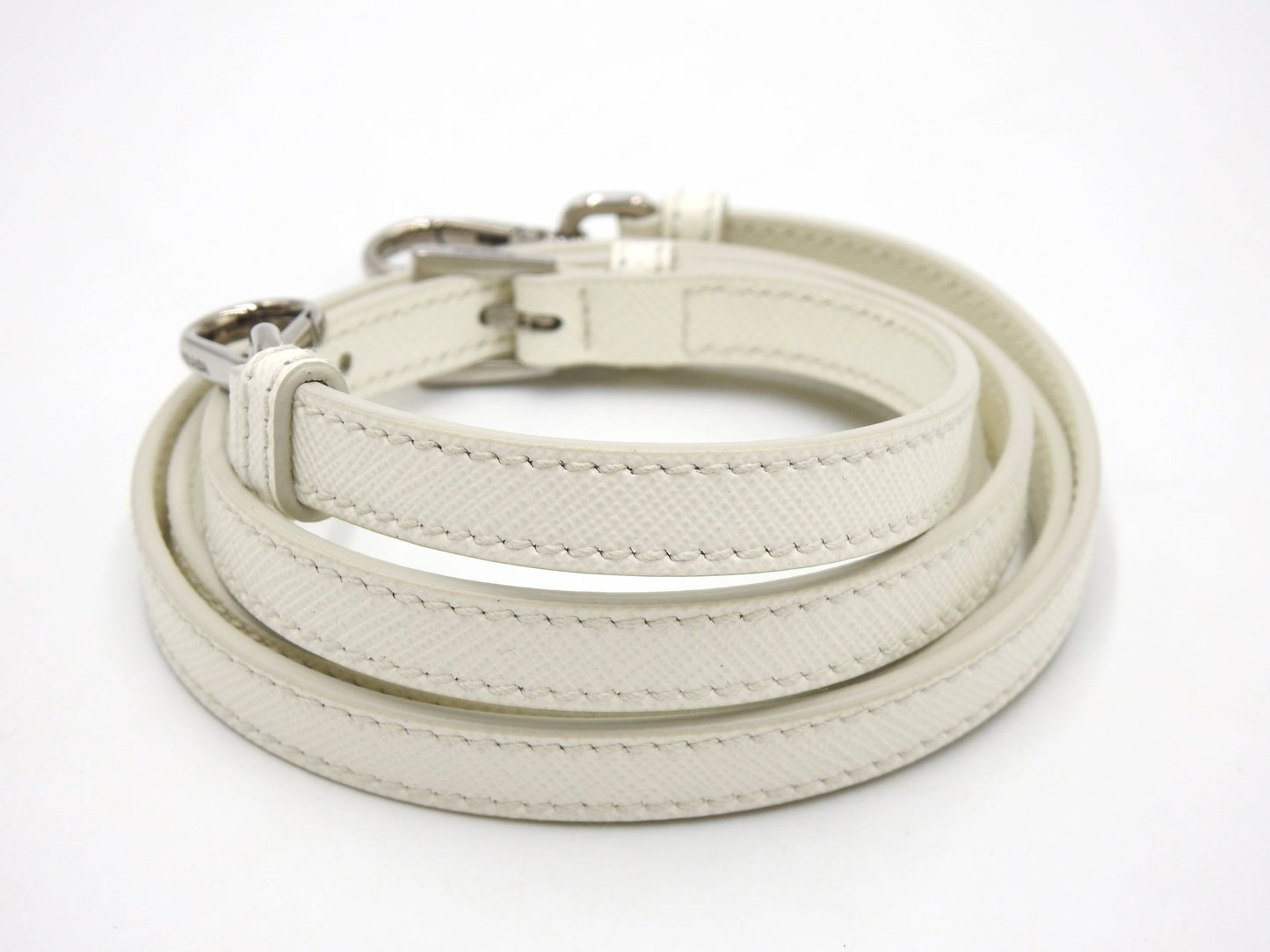 PRADA Galleria Mini Shoulder Hand Bag SAFFIANO LUX Leather White 1BA906
