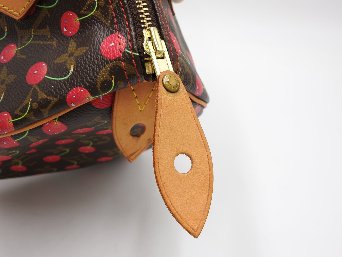 LOUIS VUITTON Monogram Cherry Speedy 25 Hand Bag Boston Bag Canvas M95009