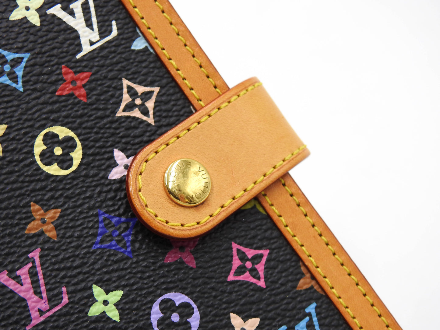 LOUIS VUITTON Monogram Multicolor Agenda PM Day Planner Black R20895