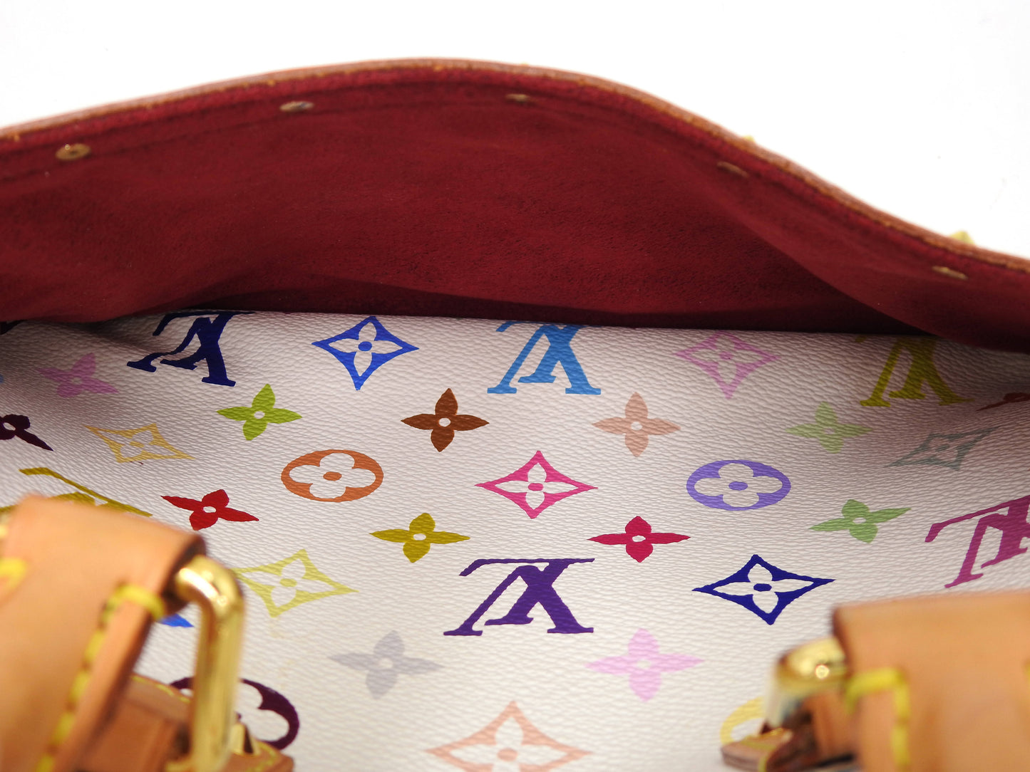 LOUIS VUITTON Trouville Hand Bag Multicolor Bron White M92663
