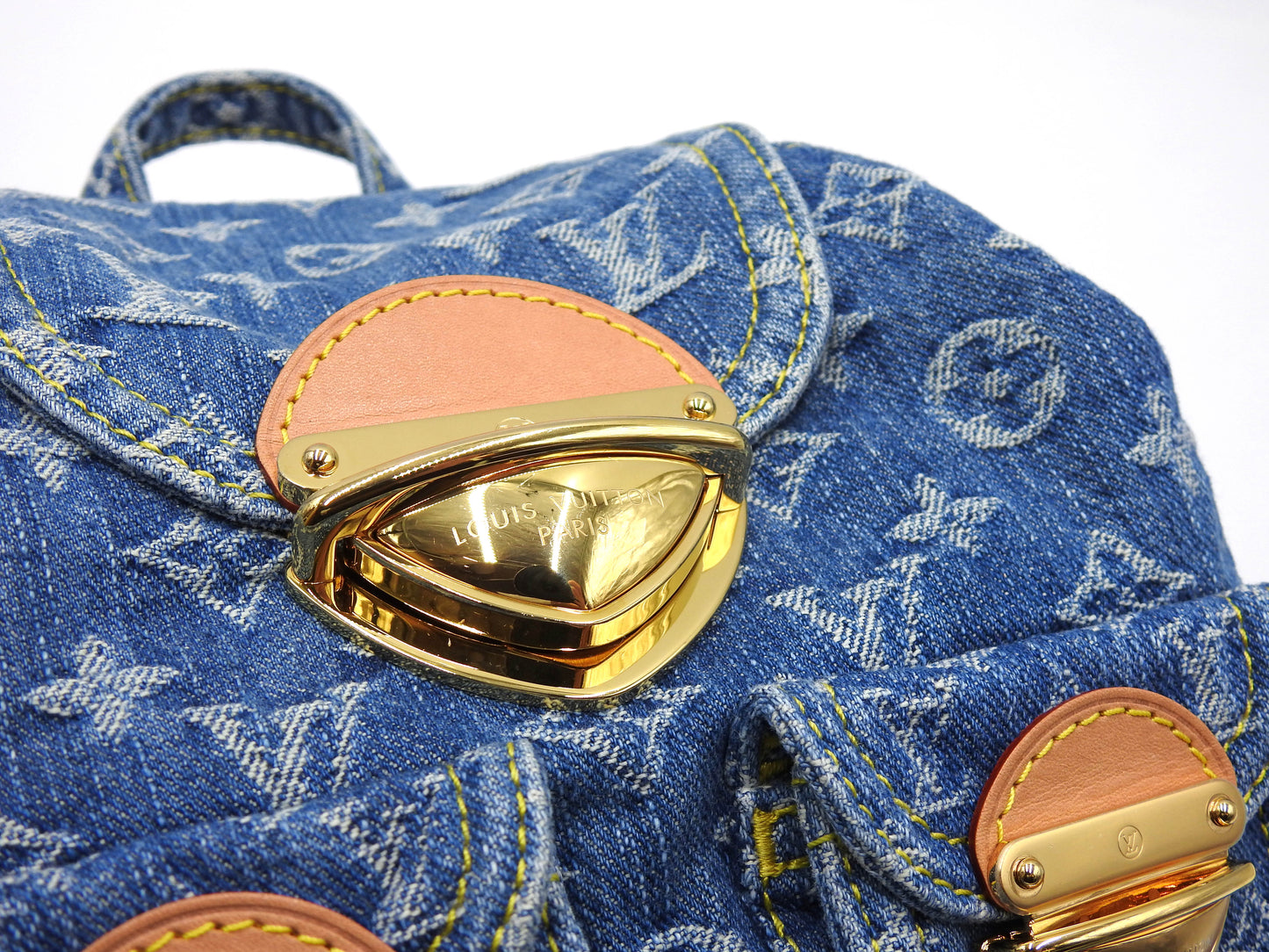 LOUIS VUITTON Venice LV Remix Mini Backpack Bag Monogram Denim M46836