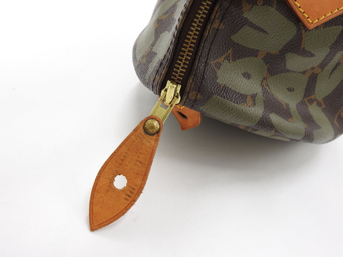 LOUIS VUITTON Monogram Graffiti Speedy 30 Hand Bag Boston Bag Khaki M92194