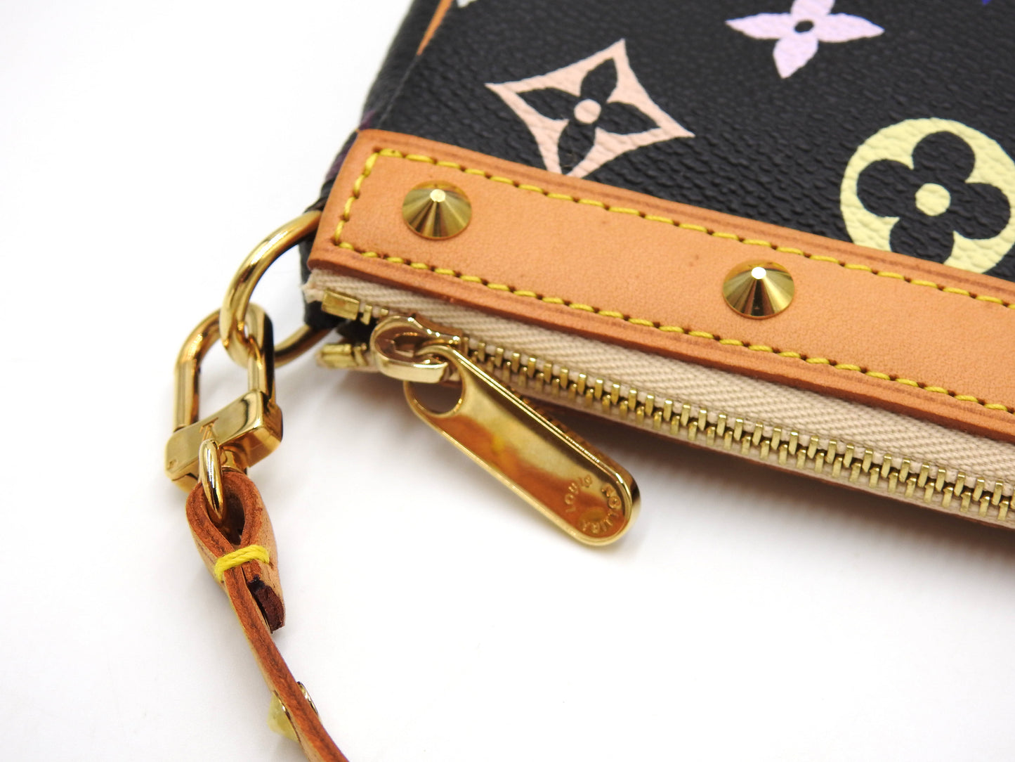 LOUIS VUITTON Pochette Accessories Pouch Monogram Multicolor Noir M92648