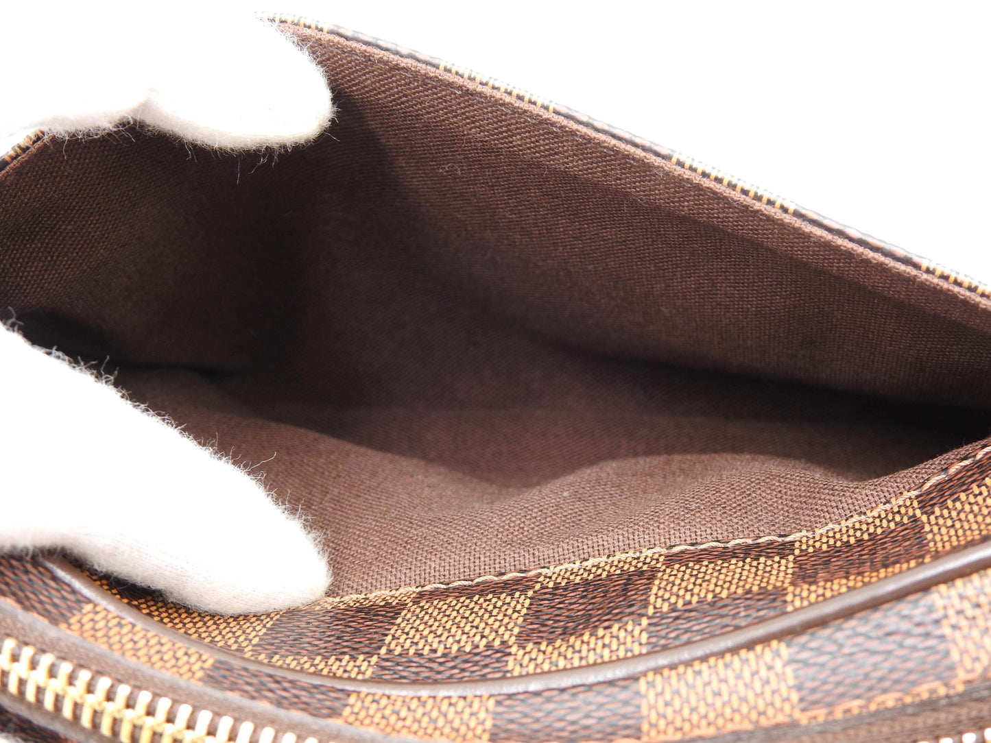 LOUIS VUITTON Damier Ebene Bumbag Brooklyn Waist Body Belt Bag N41101