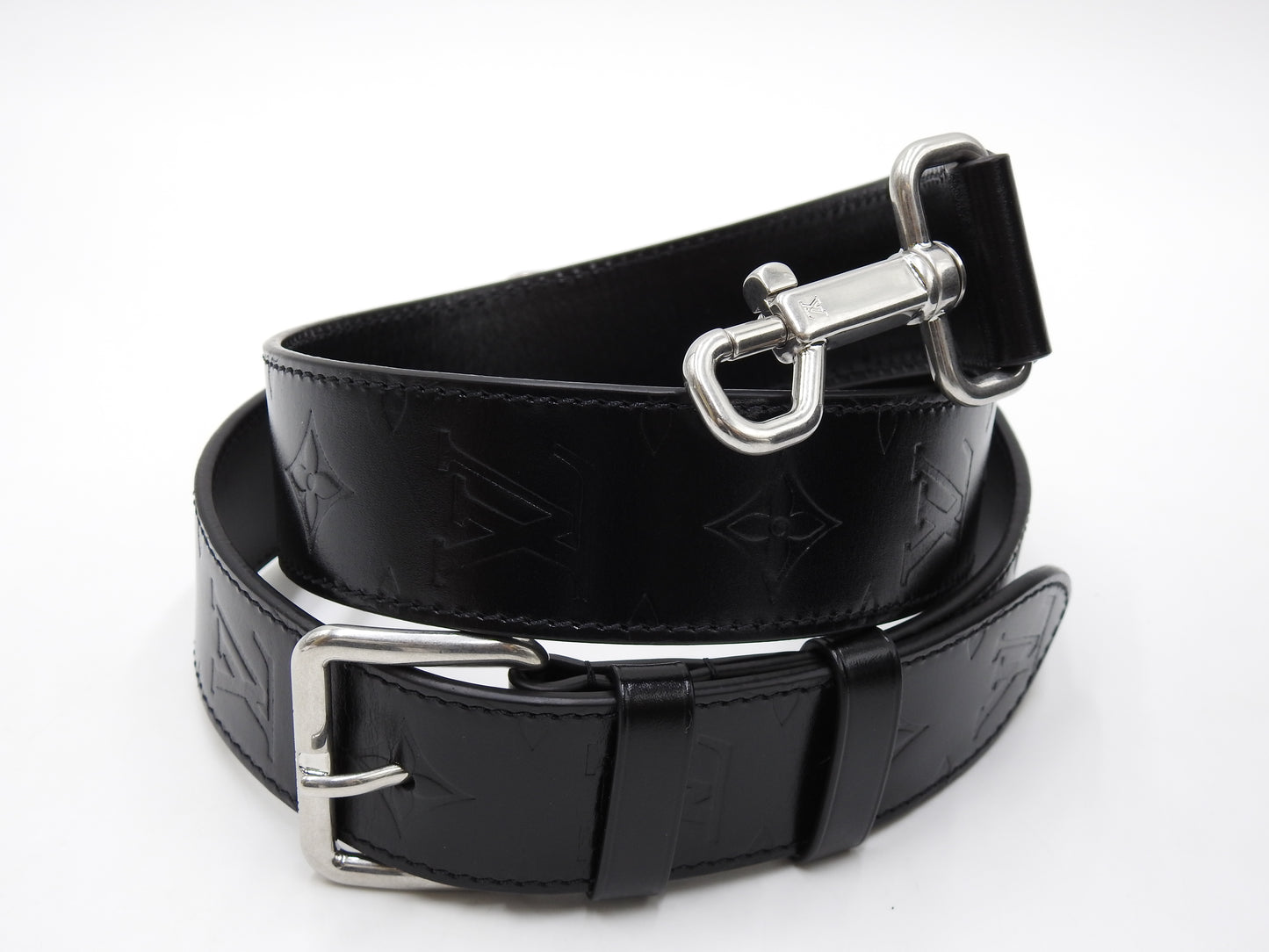 LOUIS VUITTON Noe Cargo Shoulder Bucket Hand Bag Calf Leather Black M13985