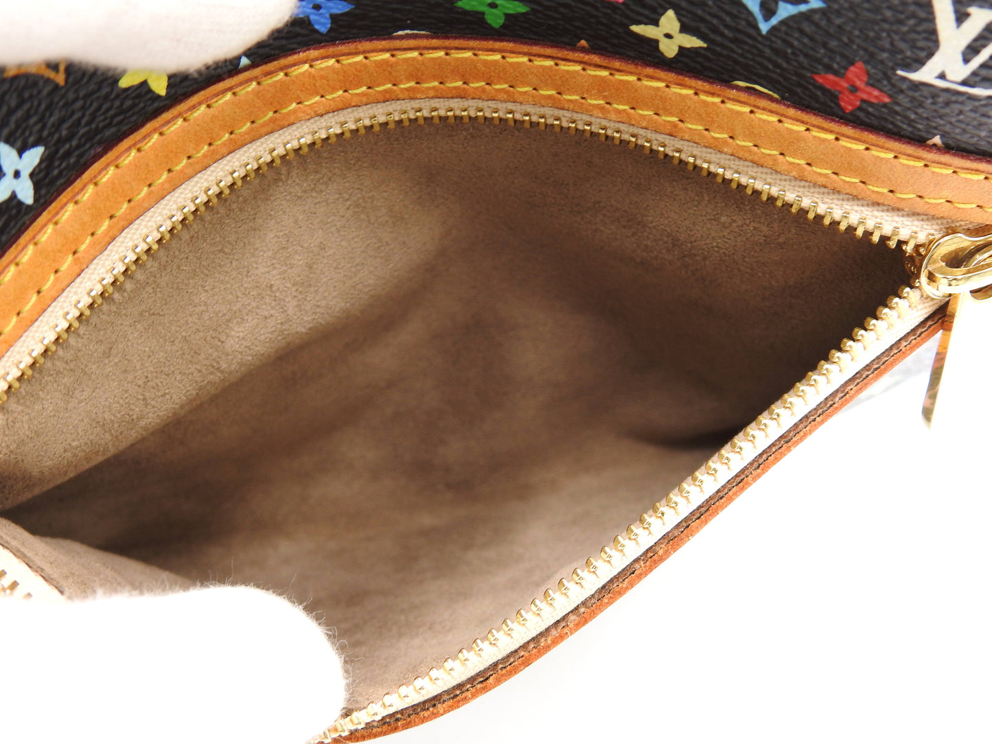 LOUIS VUITTON Pochette GM Pouch Monogram Multicolor Noir Black M60030