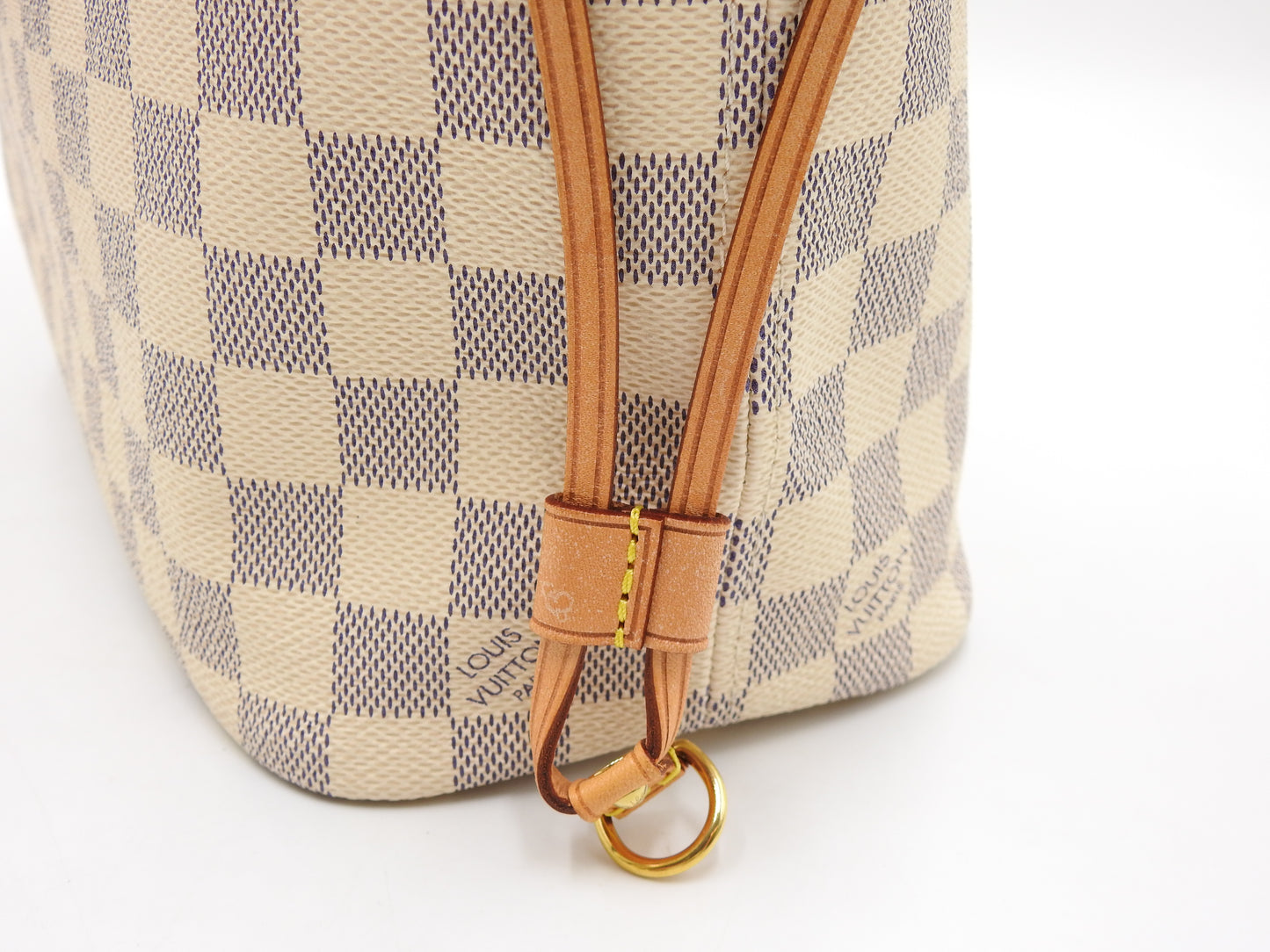 LOUIS VUITTON Damier Azur Neo Neverfull PM Shoulder Tote Bag N41362
