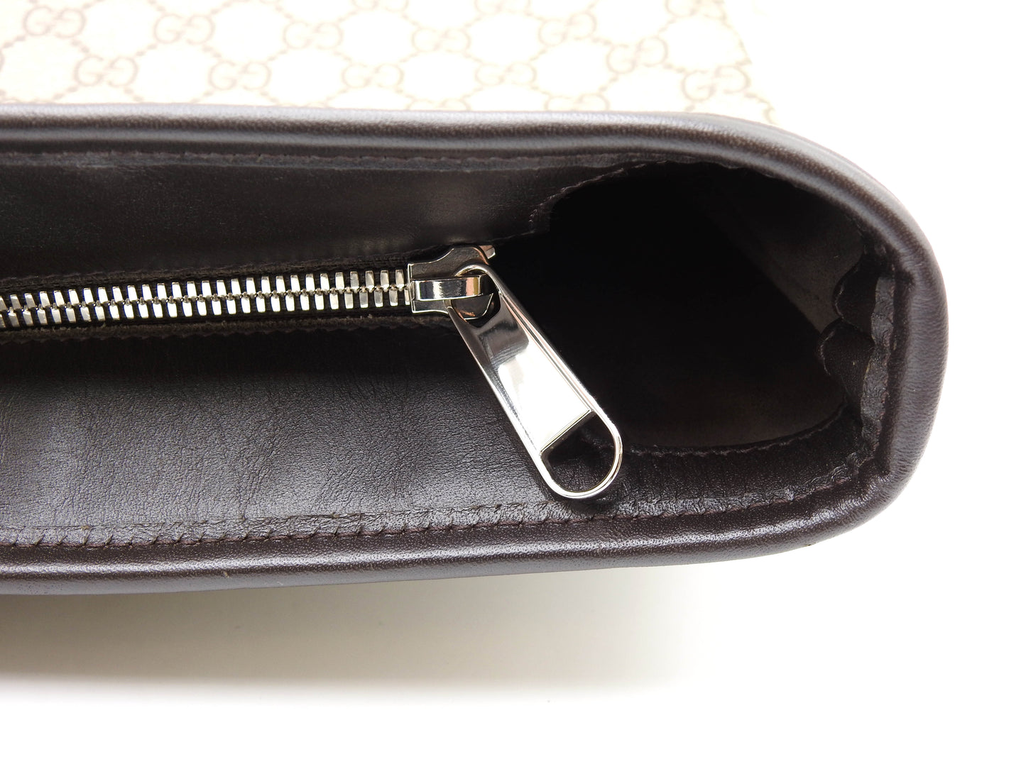 GUCCI GG Supreme Leather Large Tote Bag Monogram Beige Brown 406403