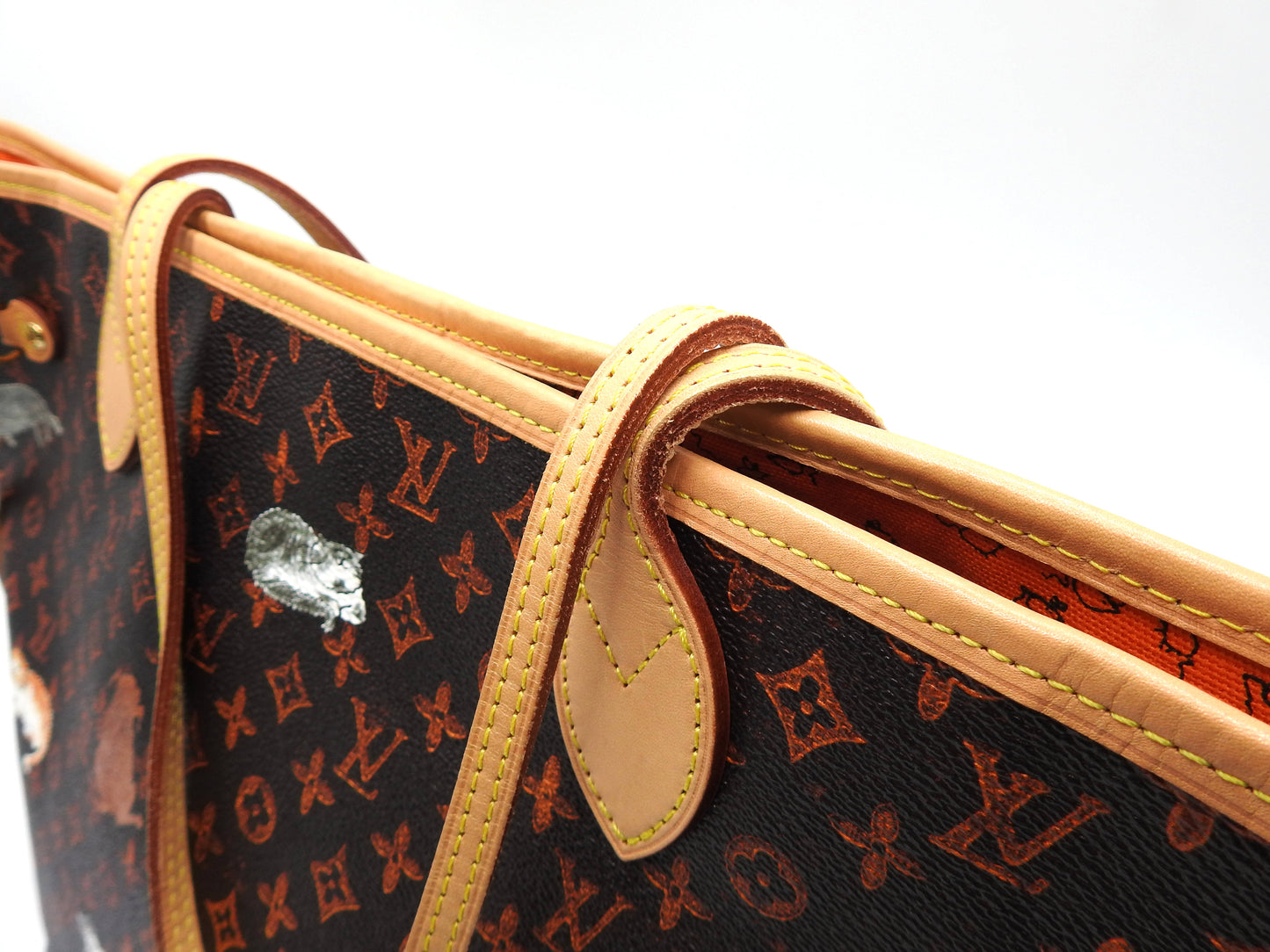LOUIS VUITTON Monogram Catogram Neverfull MM Tote Bag Shoulder Bag M44441