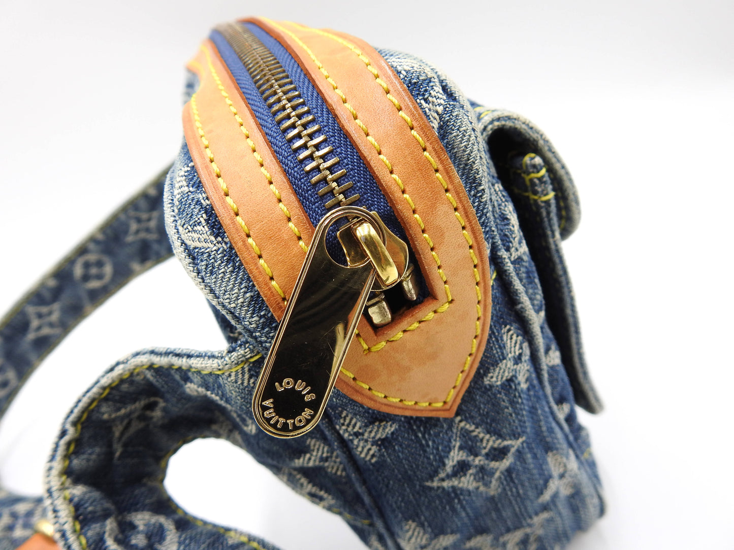 LOUIS VUITTON Monogram Denim Bum Bag Waist Shoulder Bag M95347