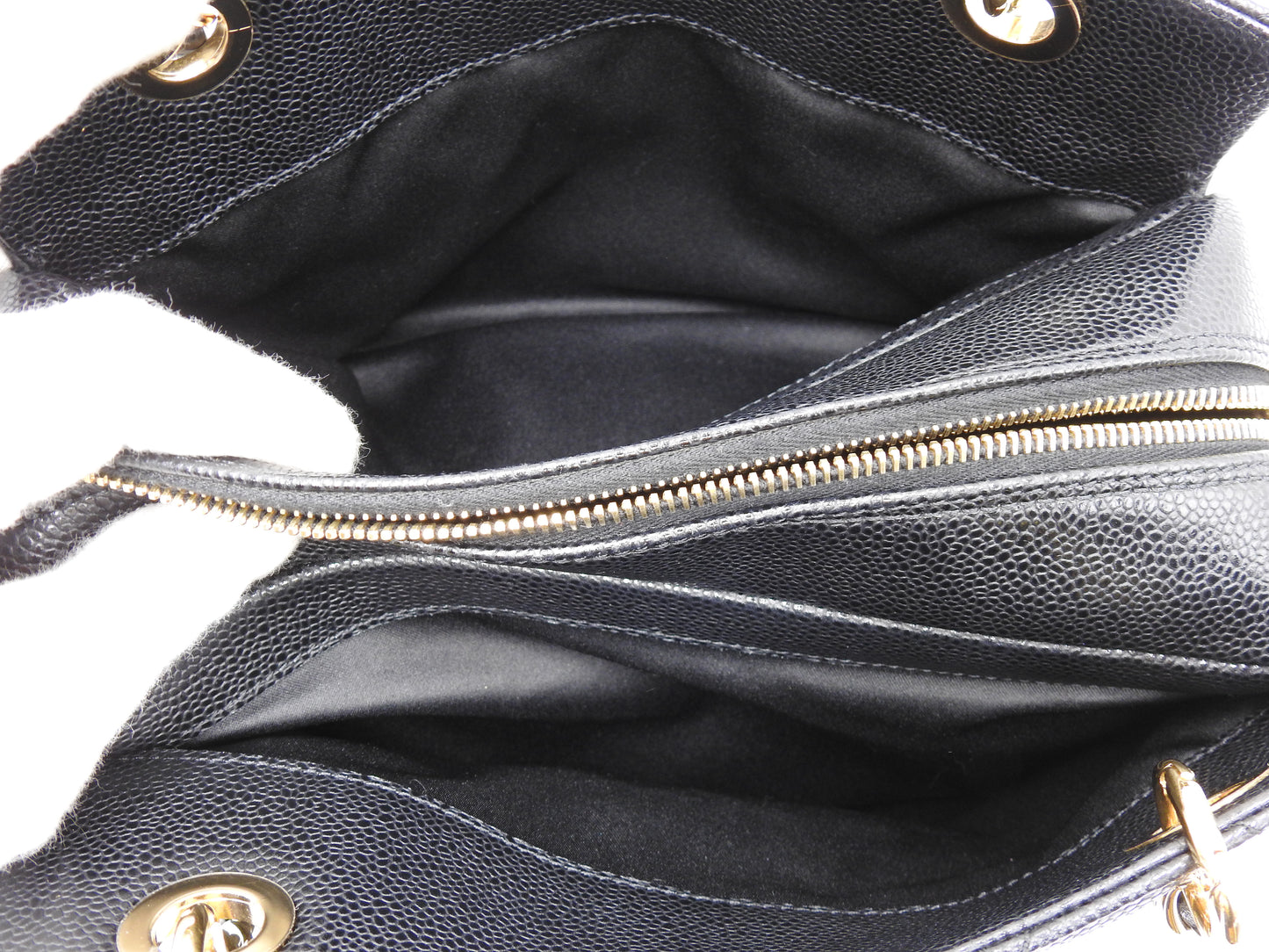 CHANEL CC Matelasse PTT Petit Timeless Tote Shoulder Bag Caviarskin A18004