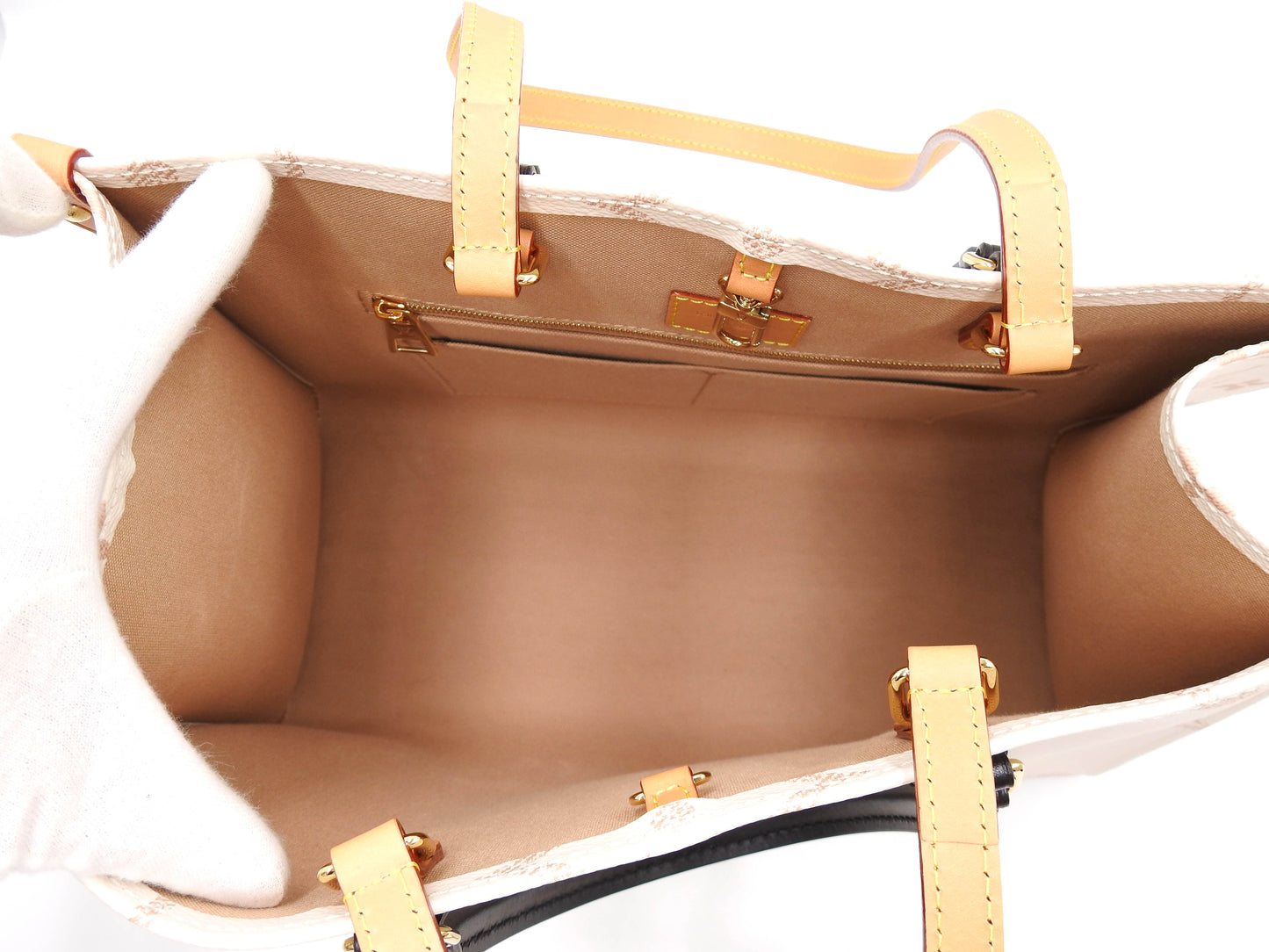 LOUIS VUITTON Monogram Dune Giant OnTheGO MM Tote Shoulder Bag M46912