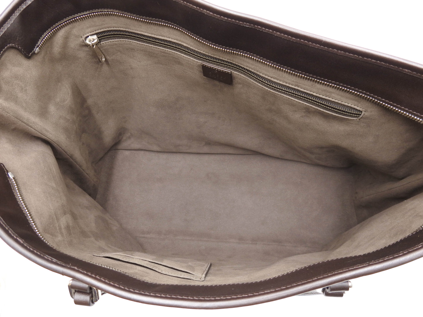 GUCCI GG Supreme Leather Large Tote Bag Monogram Beige Brown 406403